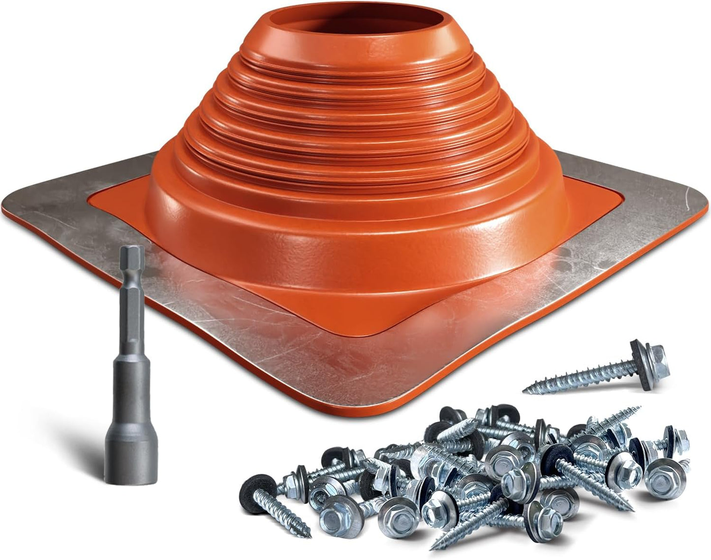 VIVIDA #8 Silicone Metal Roof Pipe Flashing for High Temp Use