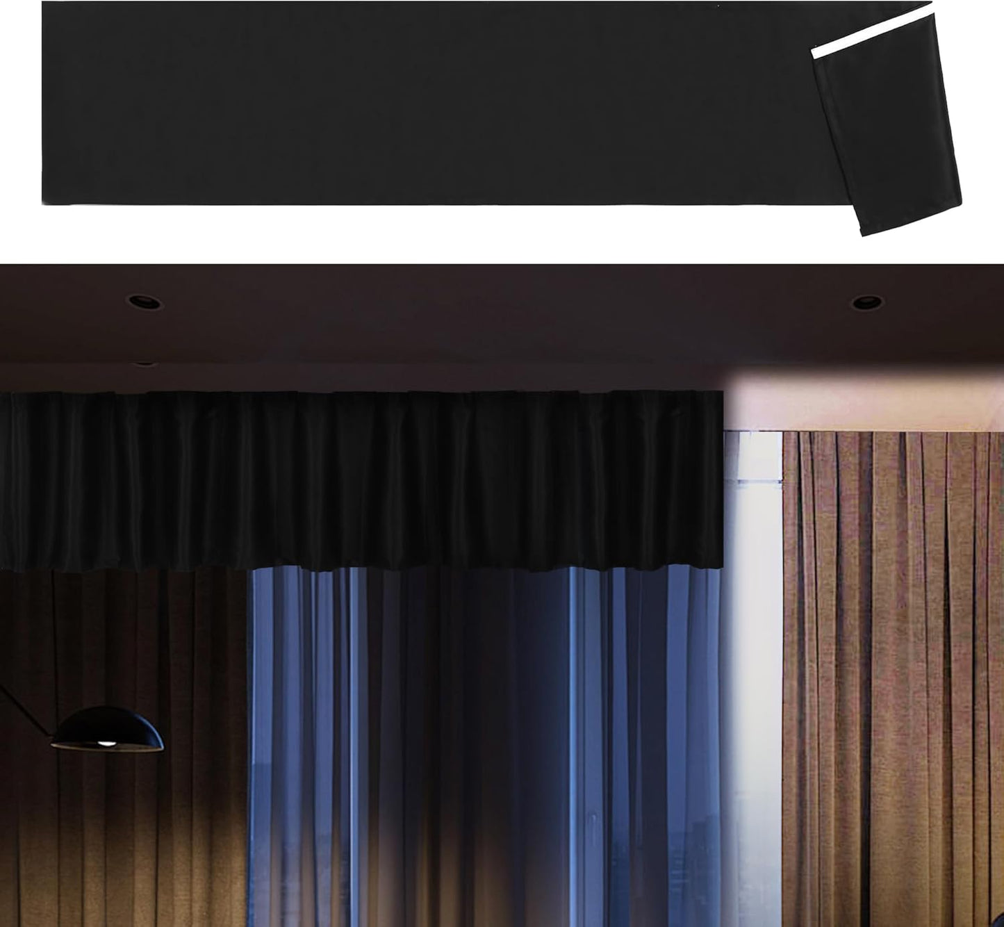 BALAPET 100% Blackout Curtain Topper