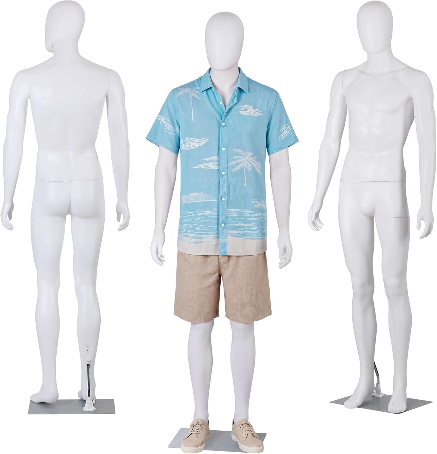 Male Mannequin Full Body Dress Form with Adjustable Features
