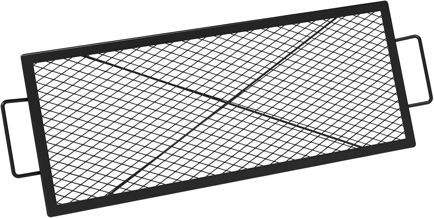 onlyfire X-Marks Fire Pit Cooking Grate for Outdoor BBQ Fun