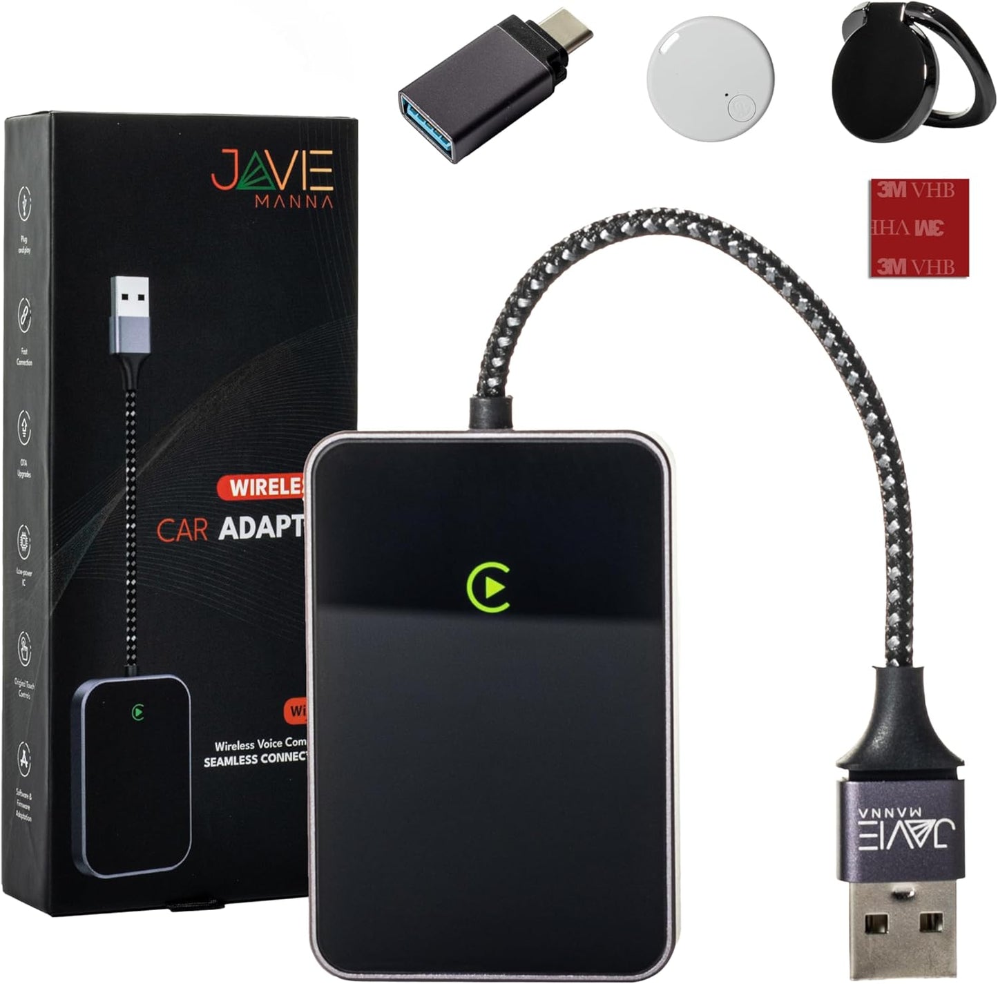2025 CarPlay Wireless Adapter - iOS10+ Compatible