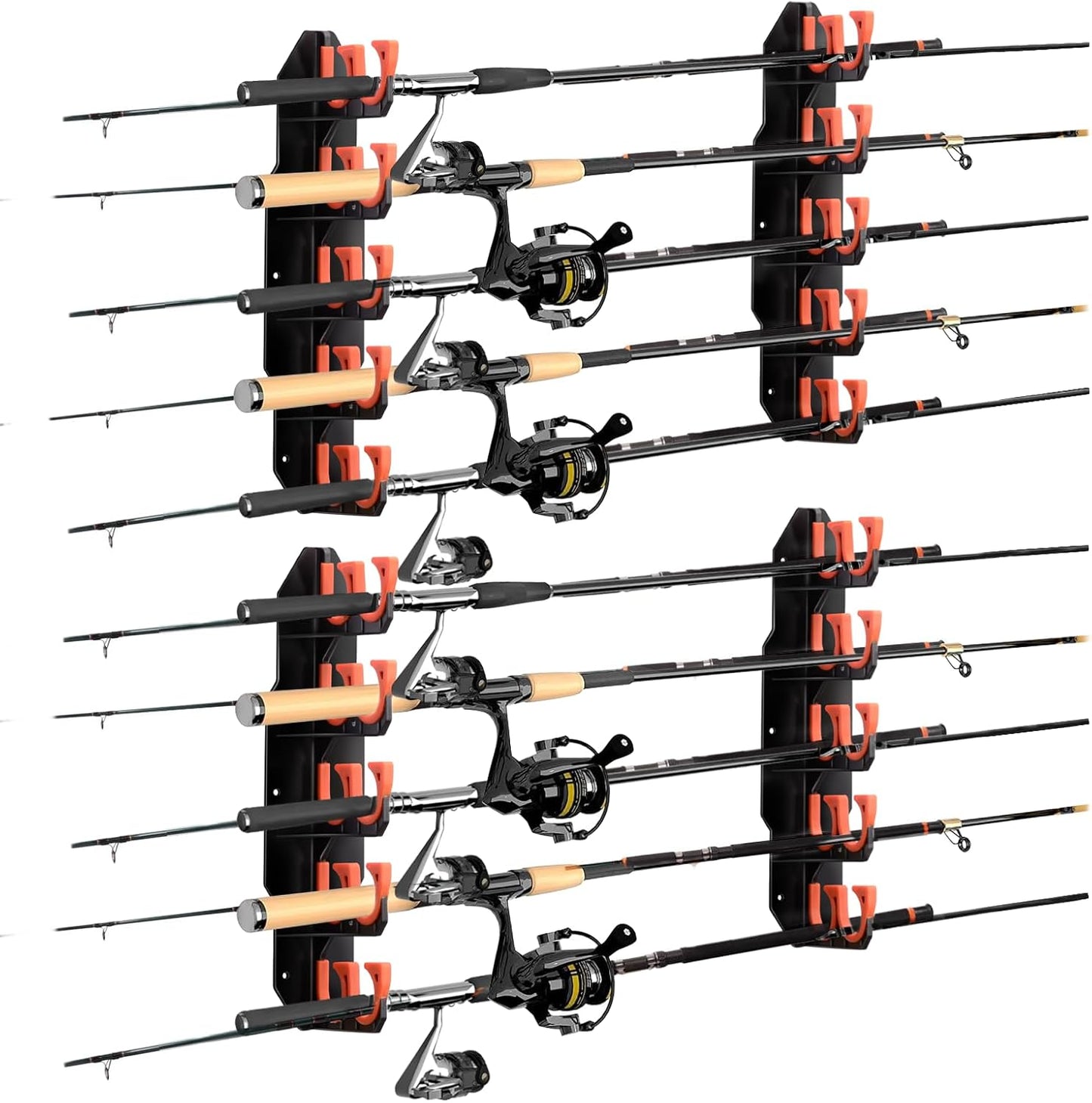 Holds Up to 10 Rods - Hikeen Fishing Rod Rack
