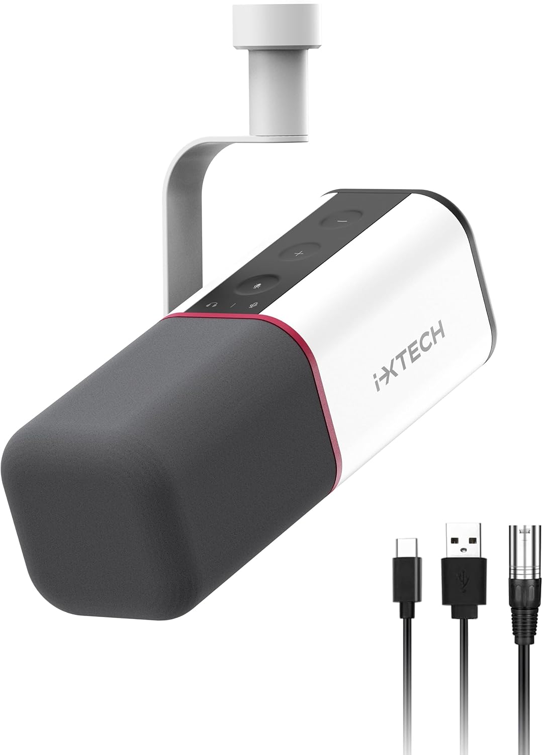 IXTECH Cardioid Dynamic Microphone for Streaming and Recording