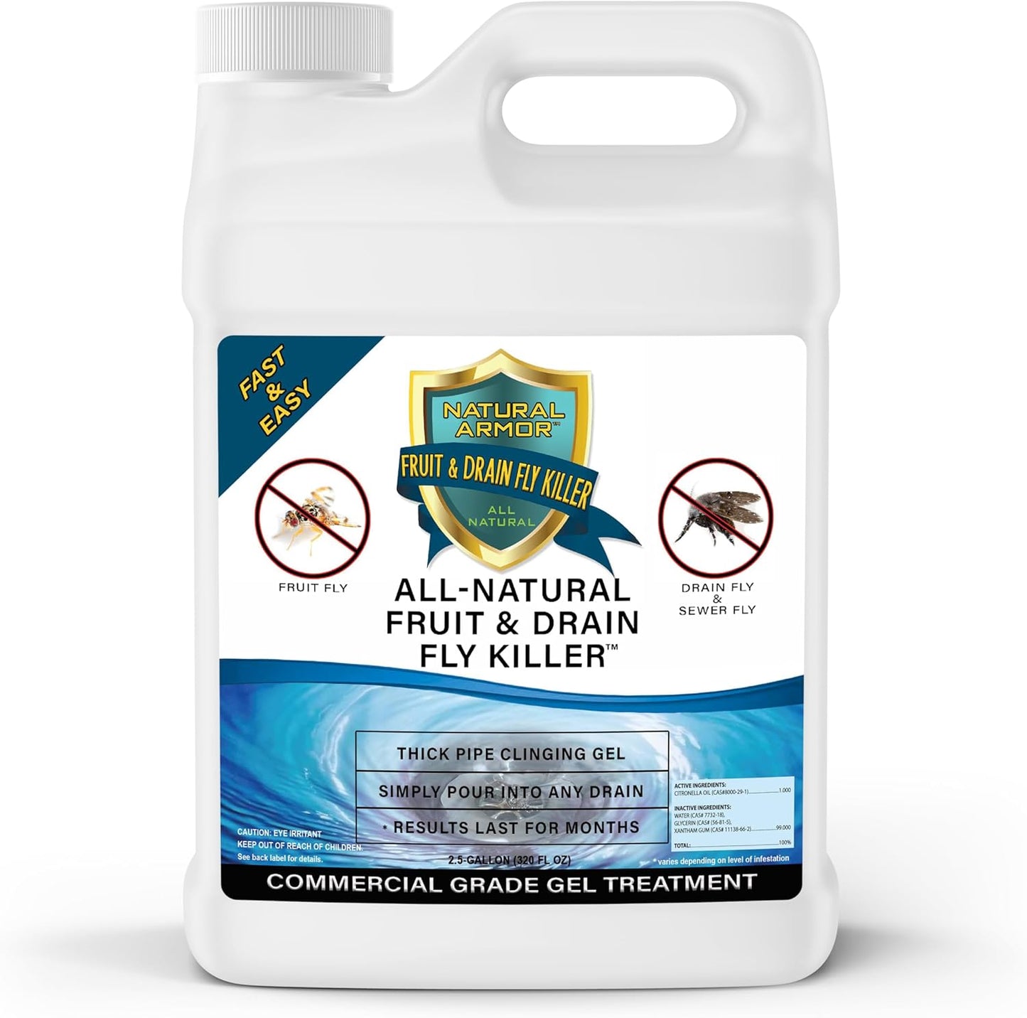 Fruit Fly & Drain Fly Killer Gel for Fast & Easy Infestation Control