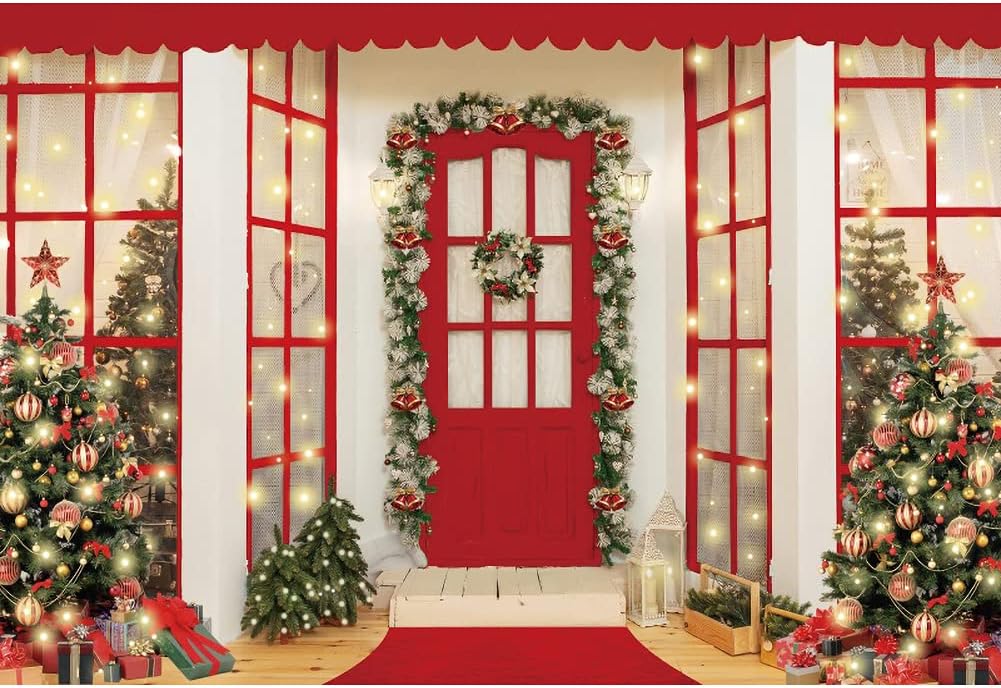 10x8ft Christmas Day Party Backdrop for Festive Celebrations