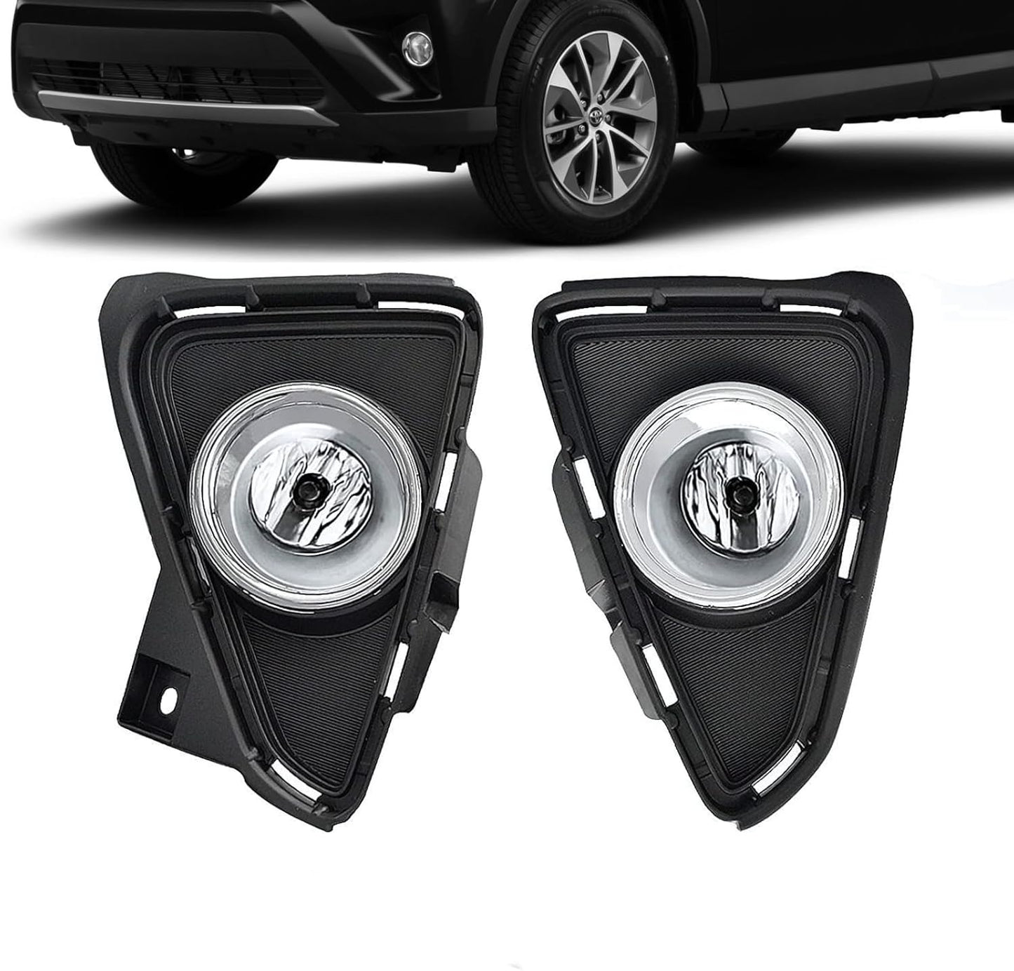 Fog Lights Compatible With 2016 2017 2018 RAV4 for Safety
