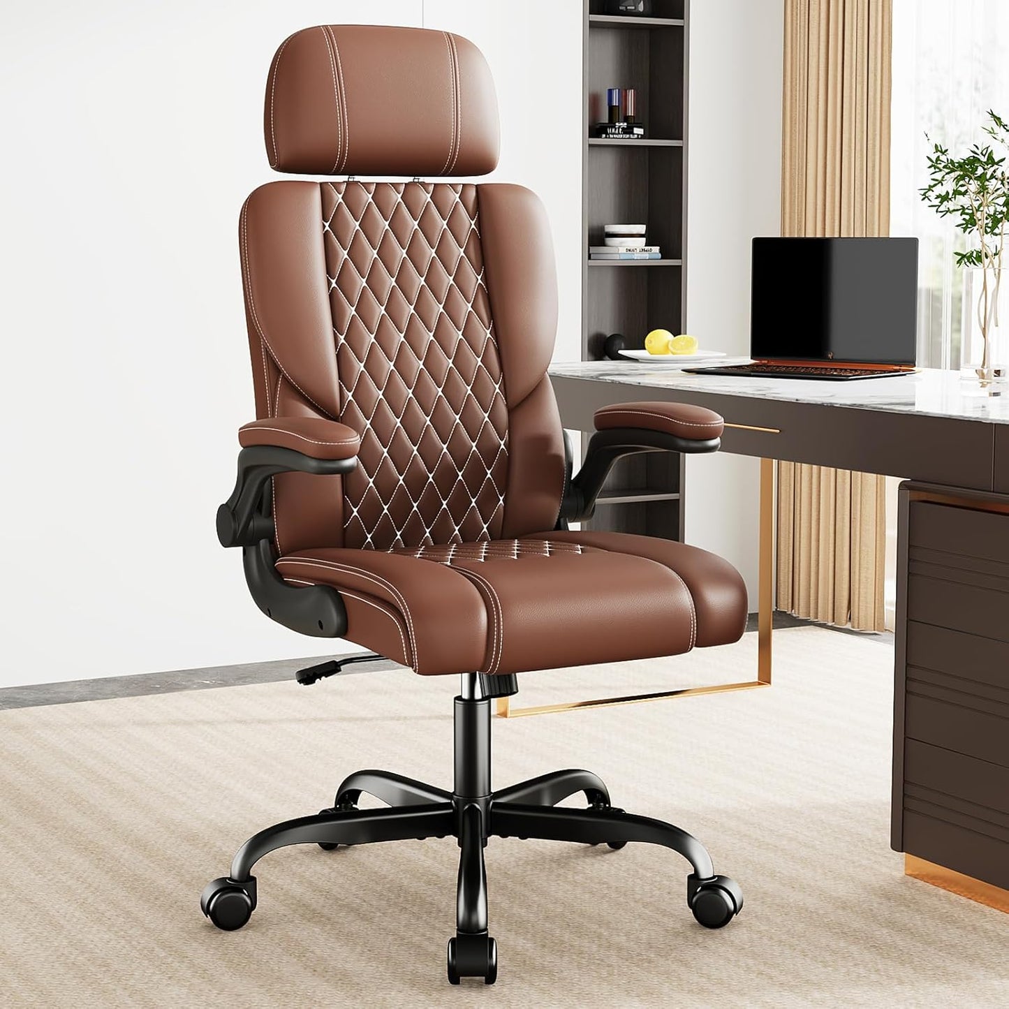Sytas Executive Leather Office Chair: Ultimate Comfort