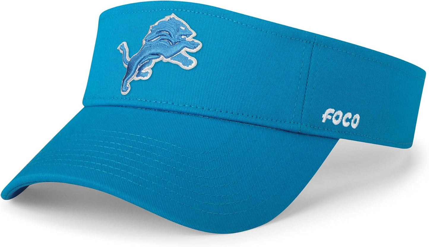 FOCO NFL Mens Team Logo Visor Hat for Ultimate Fan Style