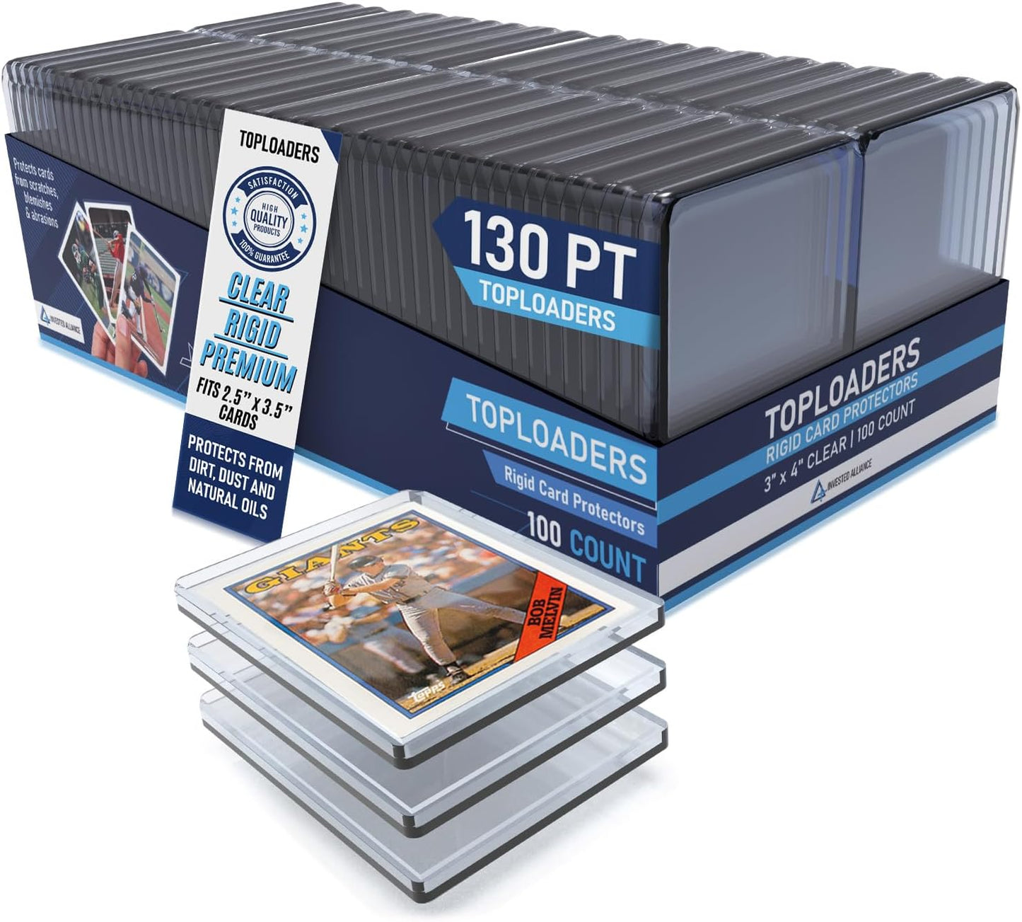 Premium Seamless 20PT Top Loaders for Trading Cards Protection