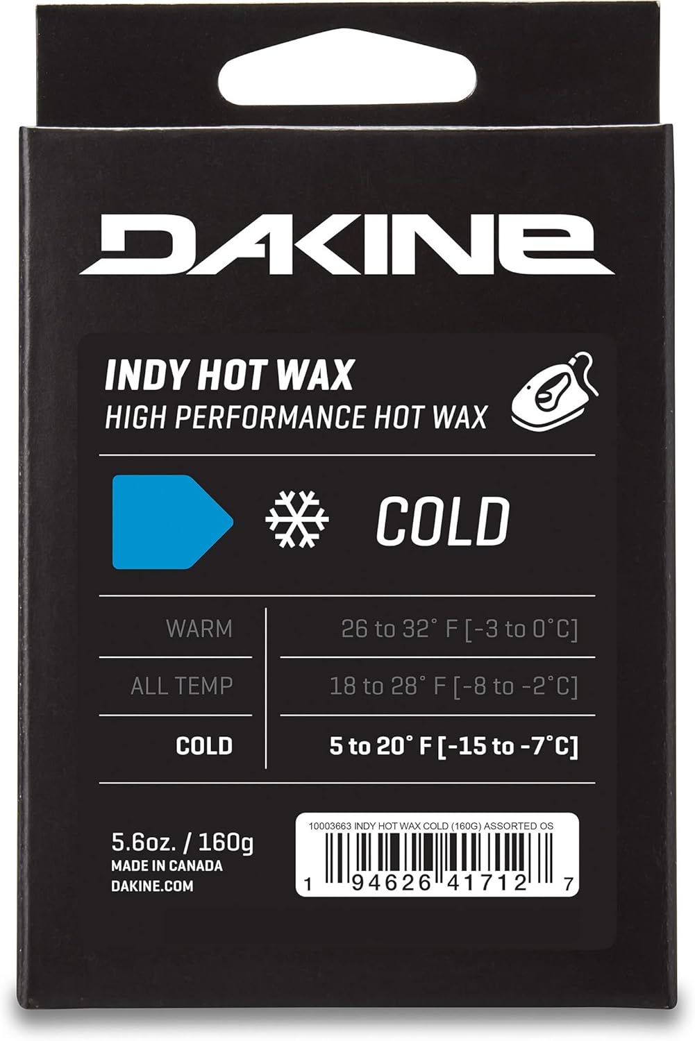 Dakine Indy Hot Wax Cold - High Performance 160G