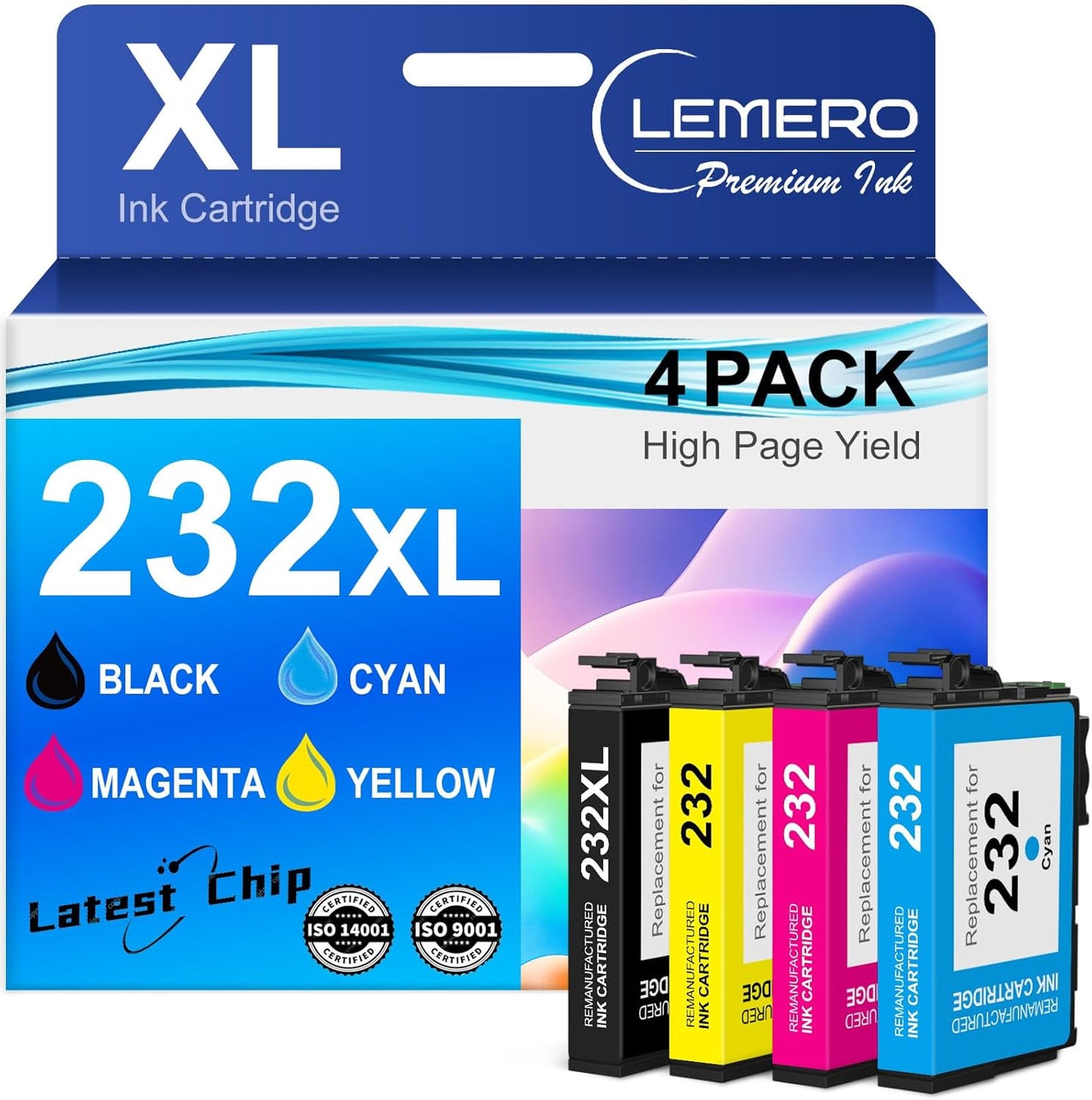 Print More with LEMERO 232XL Ink Combo Pack