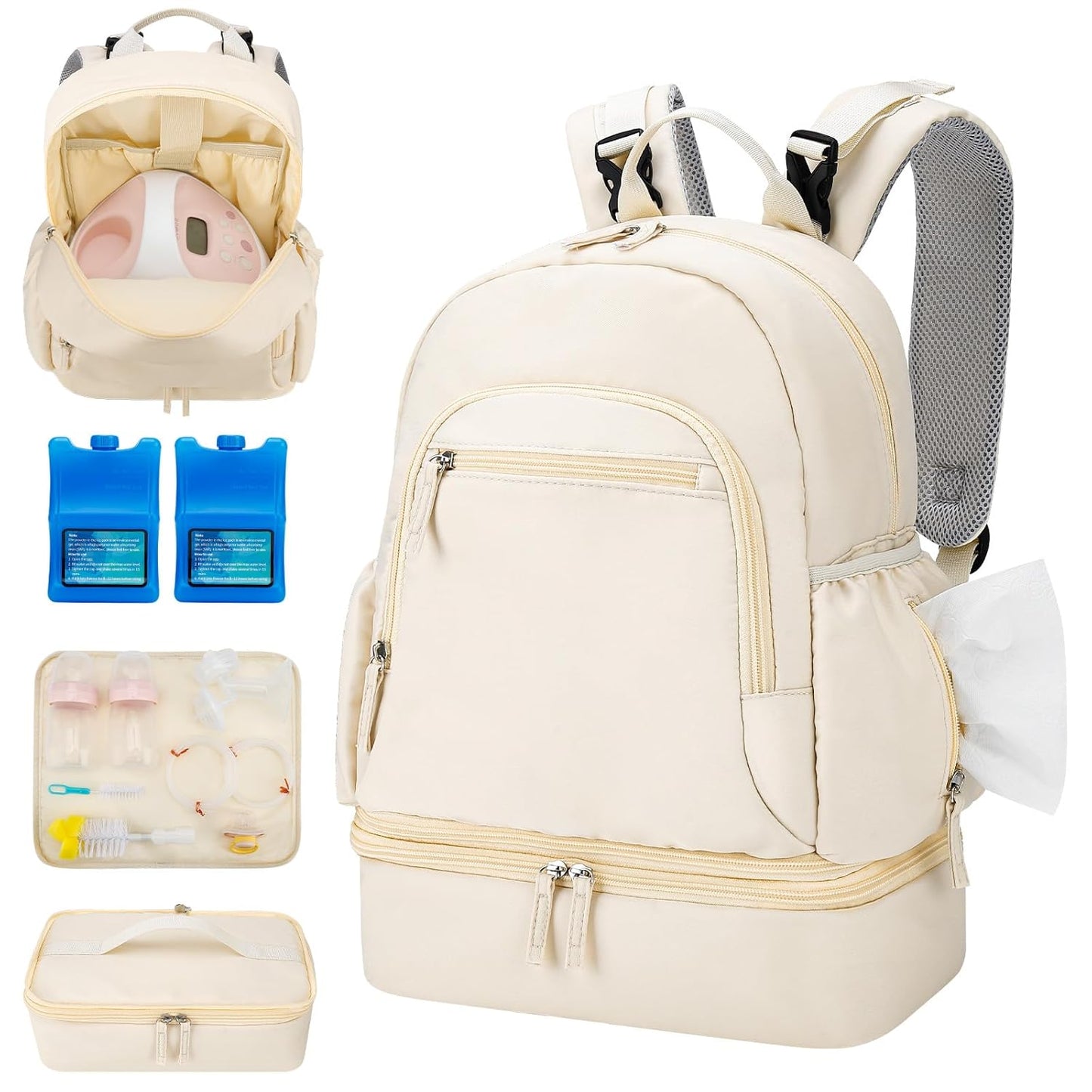 Breast Pump Backpack for Spectra S1 and S2 with Cooler Compartment