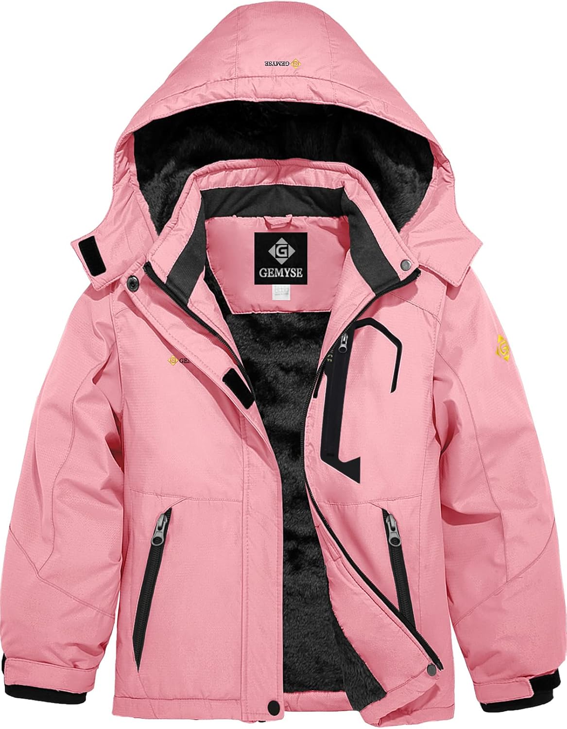 GEMYSE Girl's Waterproof Ski Snow Jacket - Stay Warm & Dry!