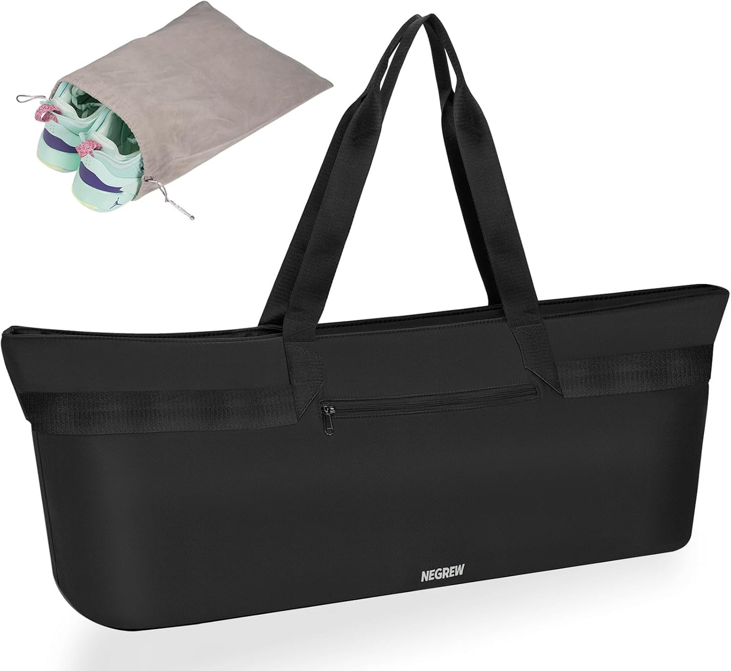 Negrew Large Yoga Mat Bag with Wet Pocket