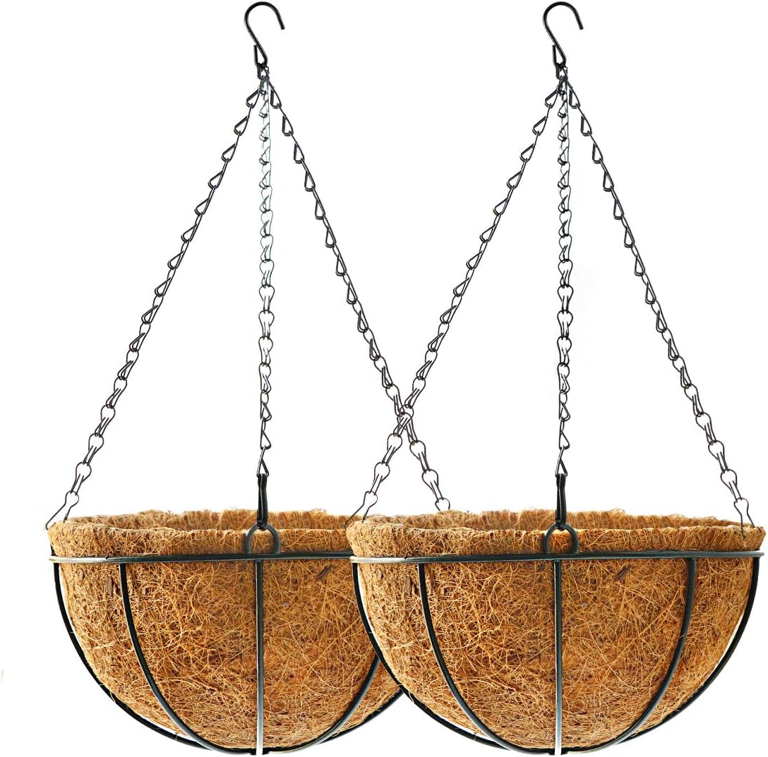 Hanging Plant Basket Flower Holder for Outdoor Garden Decor