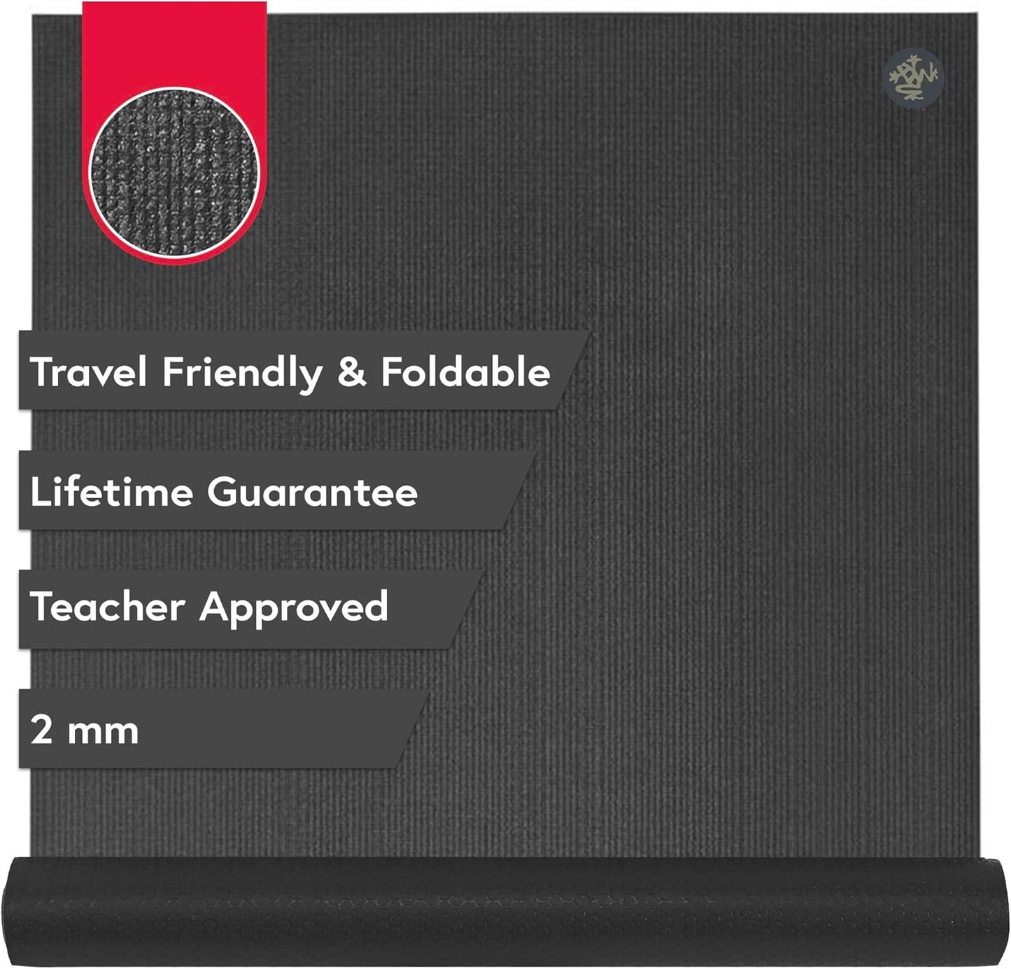 Manduka PRO Travel Yoga Mat - Foldable & Durable for Yoga