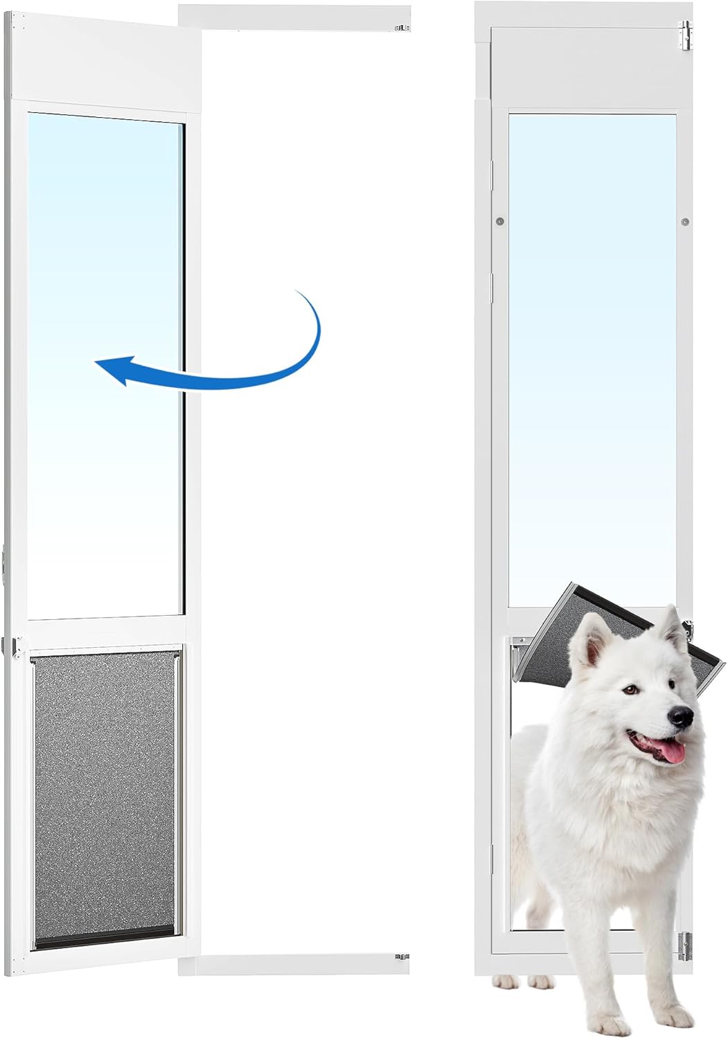 XLarge Dog Door for Sliding Glass Door - Openable Pet Access
