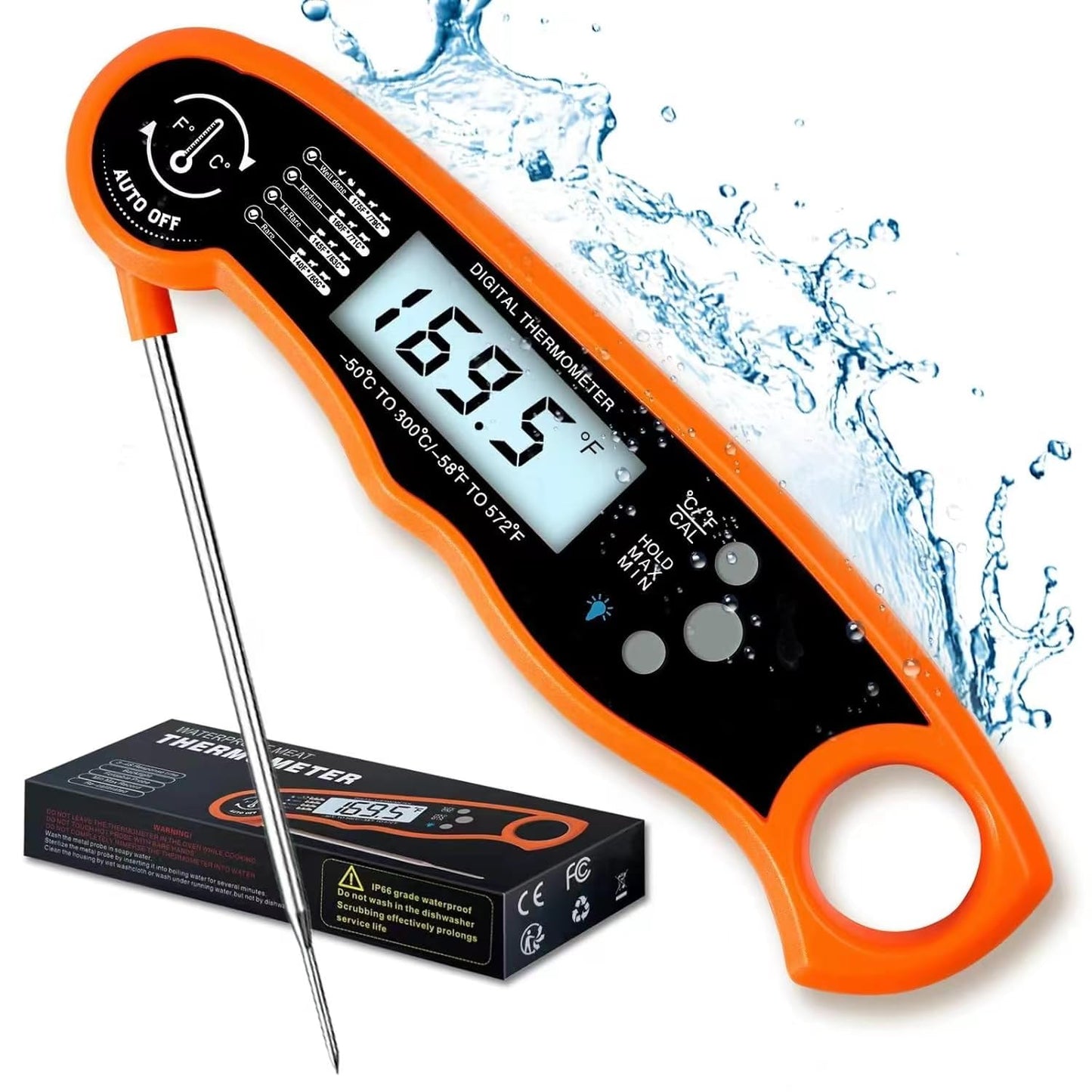 Instant-read Wireless Thermometer: Perfect for Meat