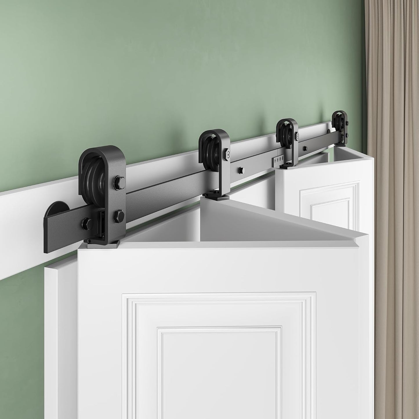SMARTSTANDARD 64 Bifold Sliding Barn Door Hardware Kit Review