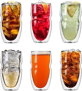 Ozeri Serafino Double Wall Insulated Beverage Glasses Set of 4