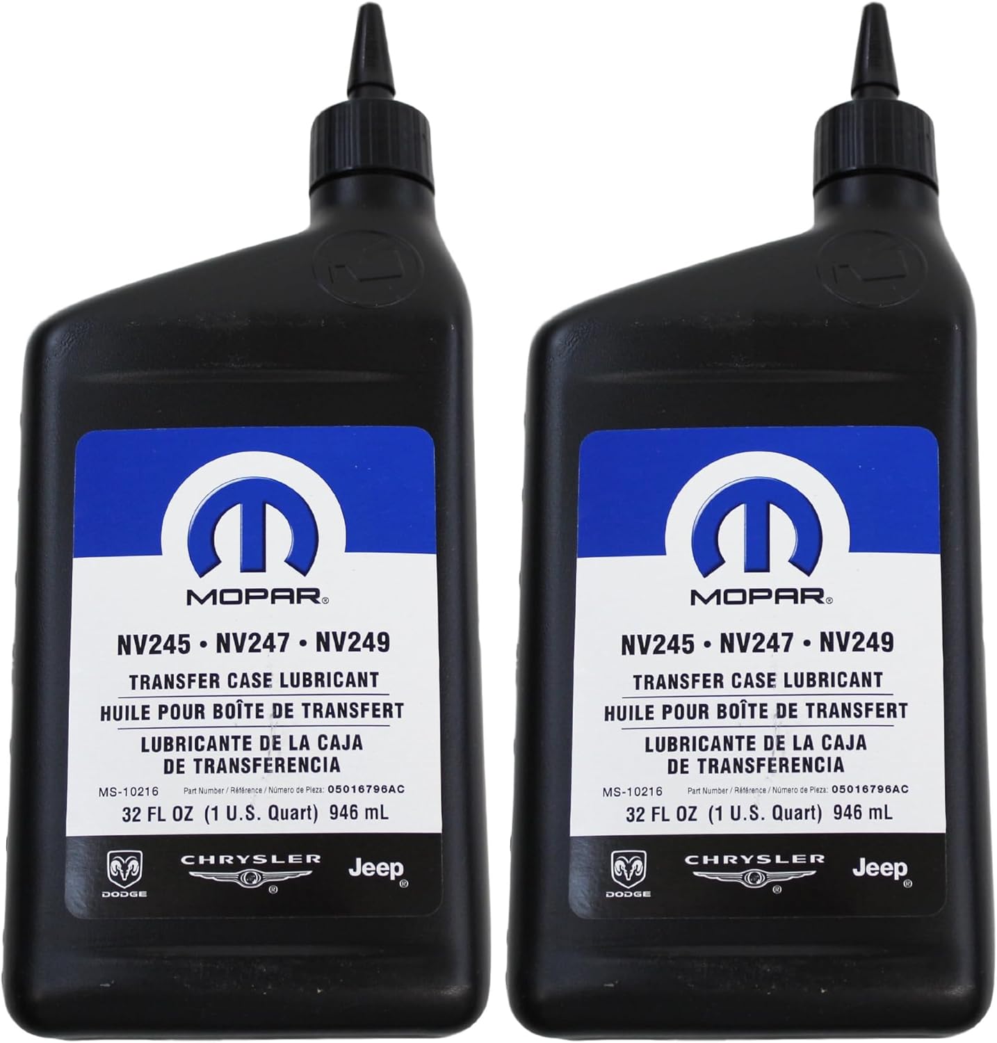 Genuine Chrysler 5016796AC Lubricant for Transfer Case - 2 Pack