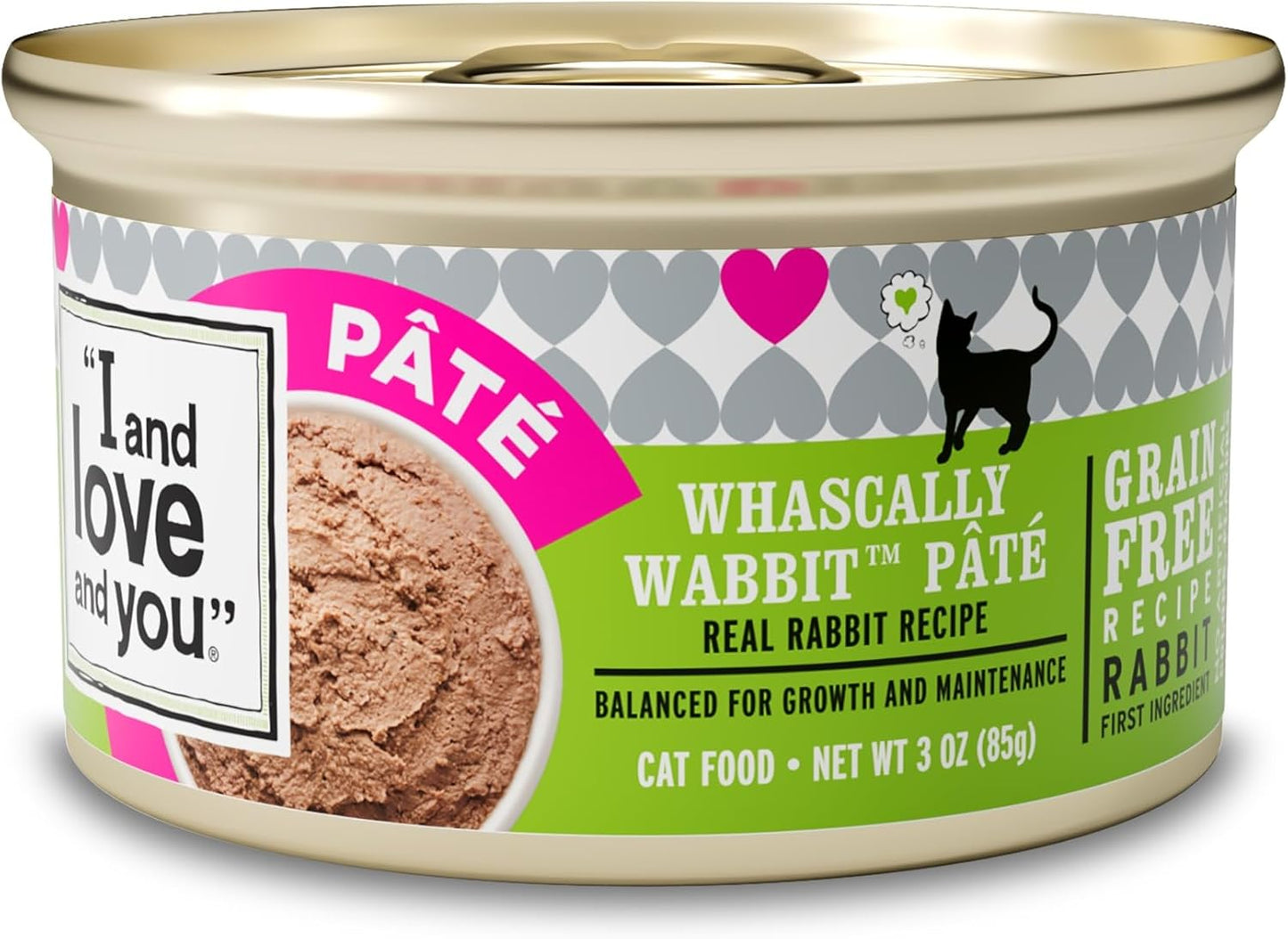 I and love and you Wet Cat Food - Whascally Wabbit Pate