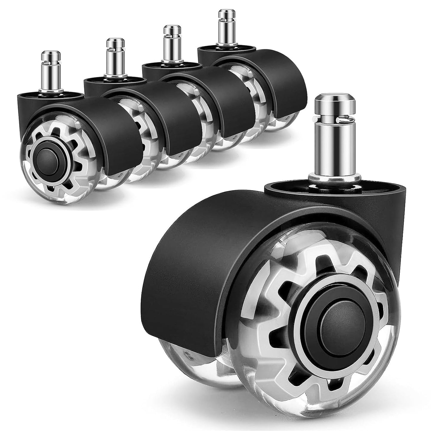 Amtake Heavy Duty Office Chair Wheels - Universal Replacement for All Floors