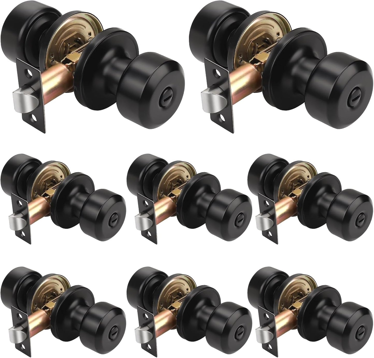 KNOBWELL Privacy Door Knob Set for Bedrooms and Bathrooms