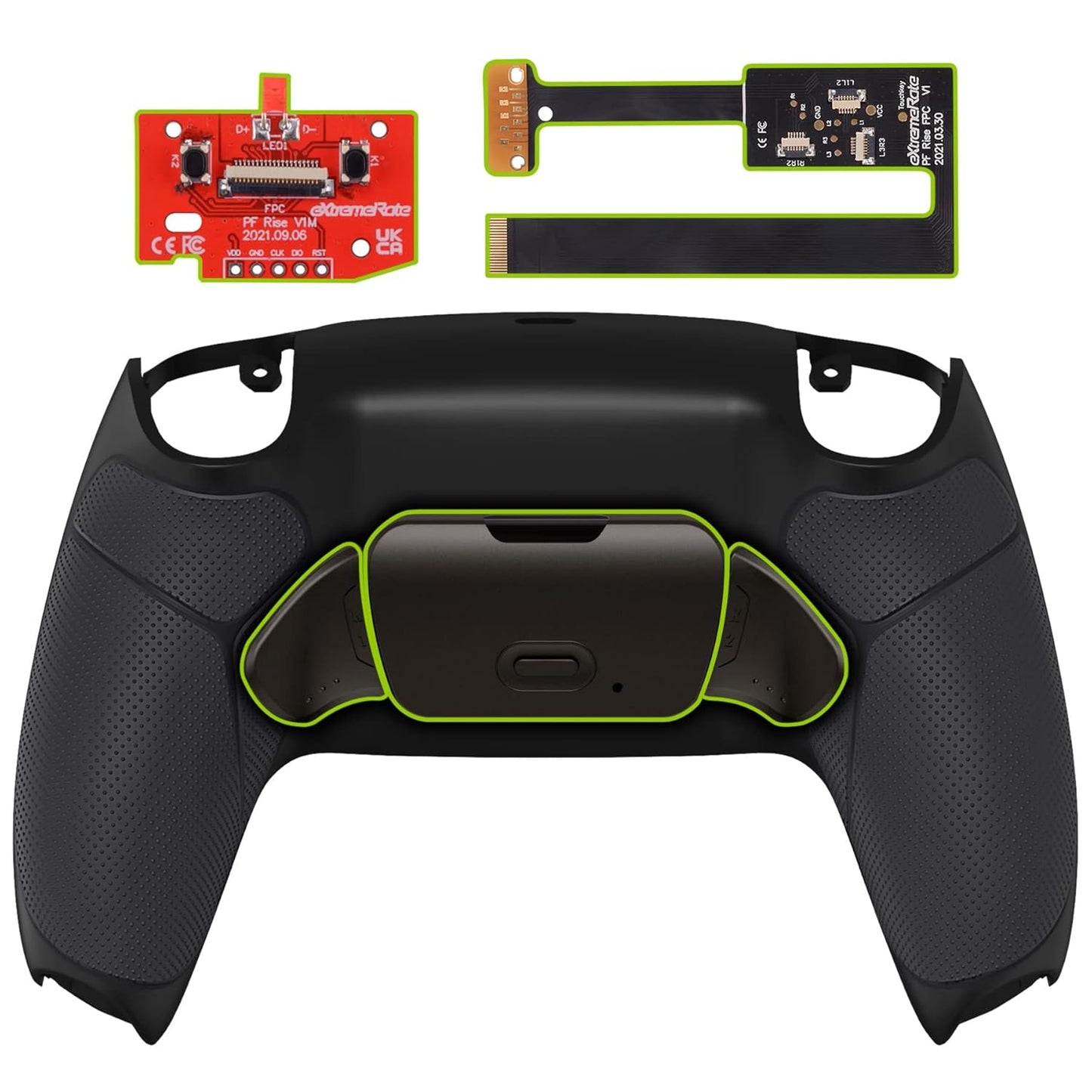 eXtremeRate Black Real Metal Buttons Remap Kit for PS5 Controller