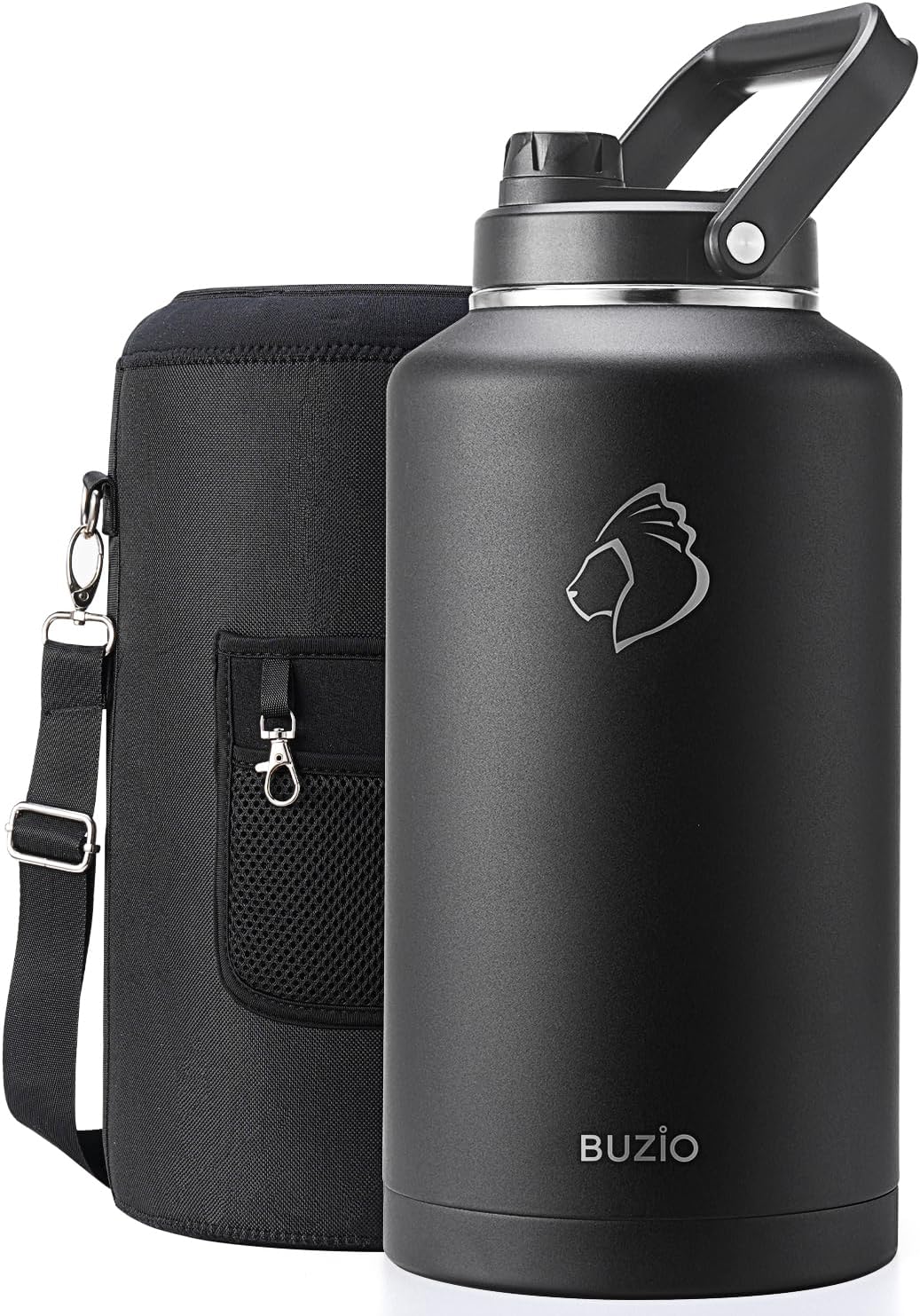 BUZIO 2 Gallon Insulated Water Bottle for Outdoor Adventures