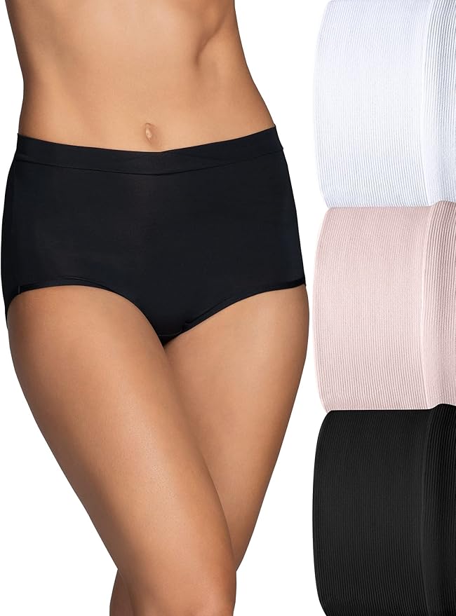 Vanity Fair Women's Beyond Comfort Brief Panties for Ultimate Fit