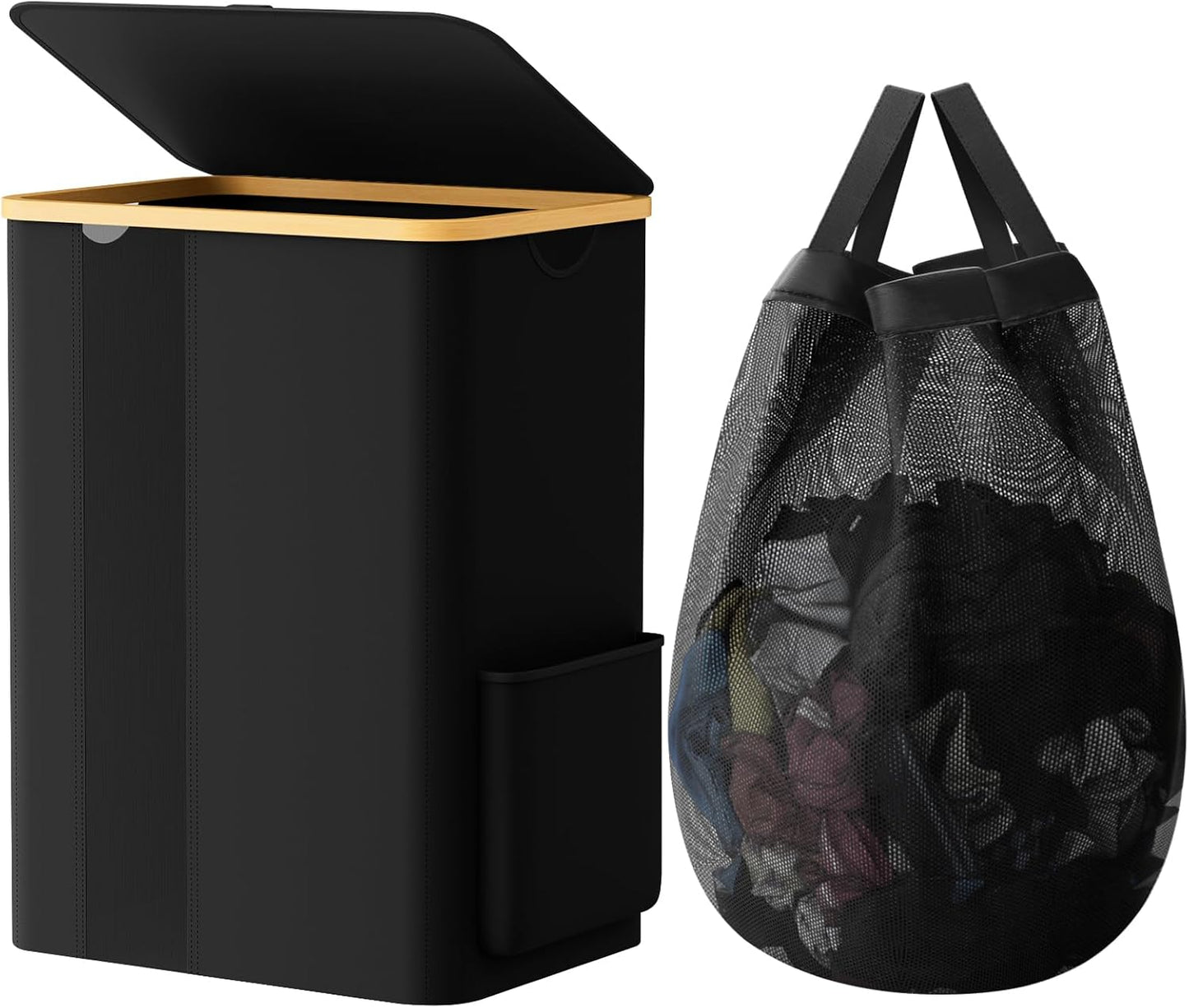 BlissTotes Laundry Basket with Lid - 80L Clothes Hamper