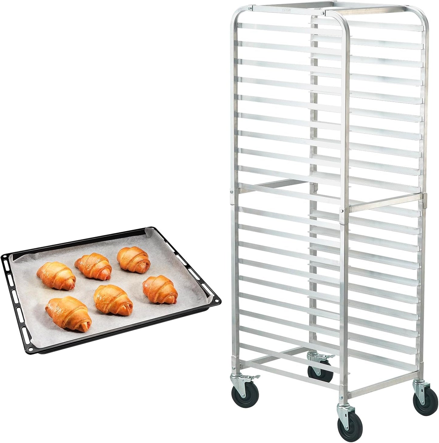 VEVOR Bun Pan Rack - 20-Tier Commercial Bakery Storage Solution