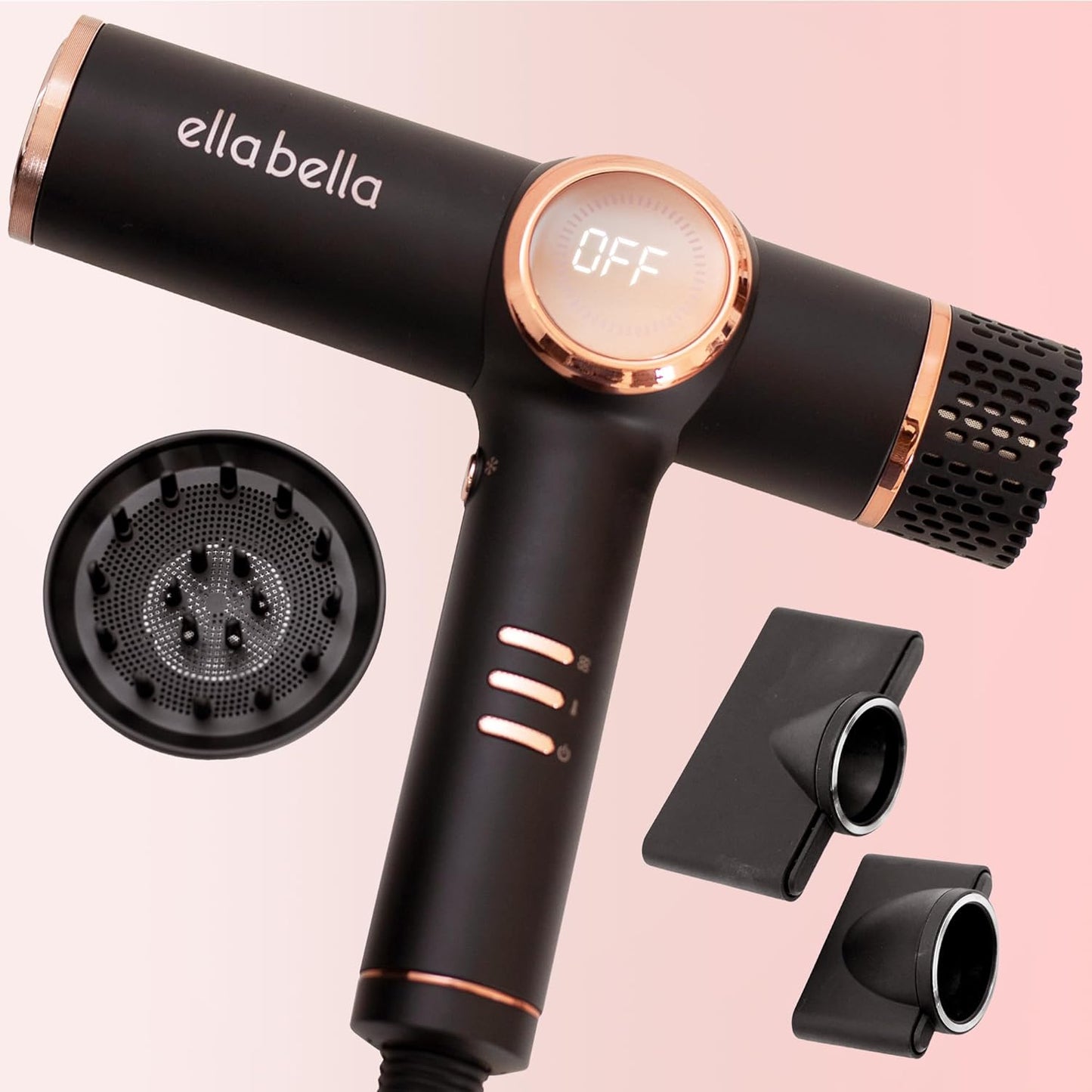 ELLA BELLA Ionic Hair Dryer: Rapid Drying & Low Noise