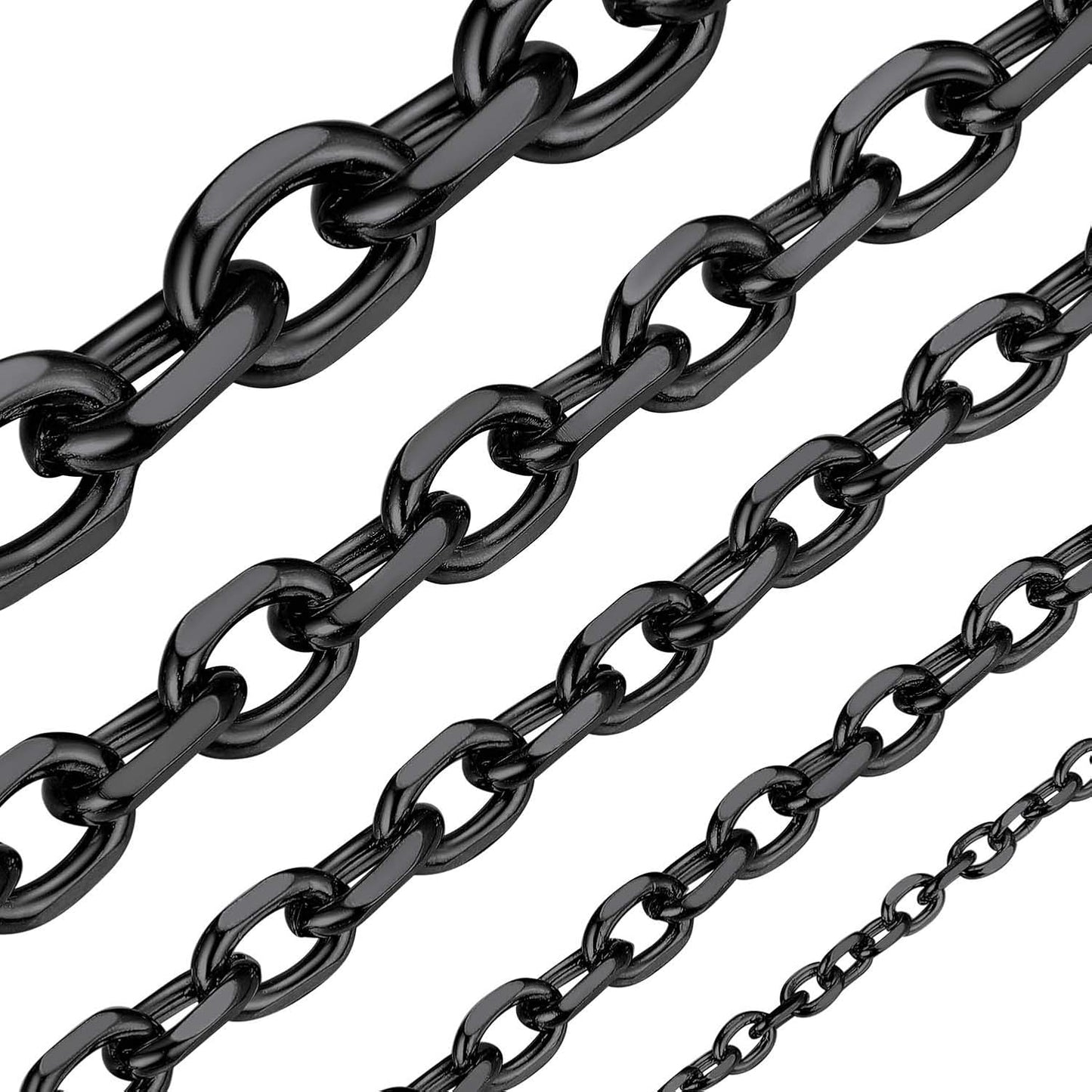 ChainsHouse Stainless Steel Cable Chain Necklaces for Men Women