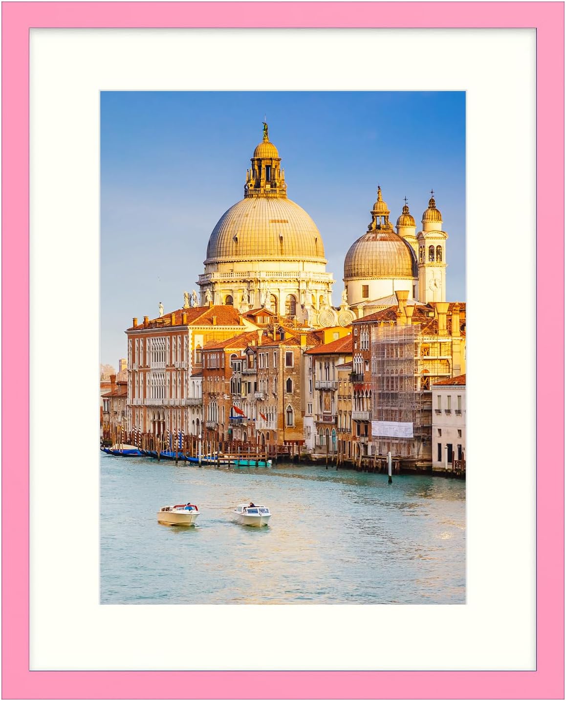 wyooxoo 16x20 Picture Frame in Pink Solid Wood for Display