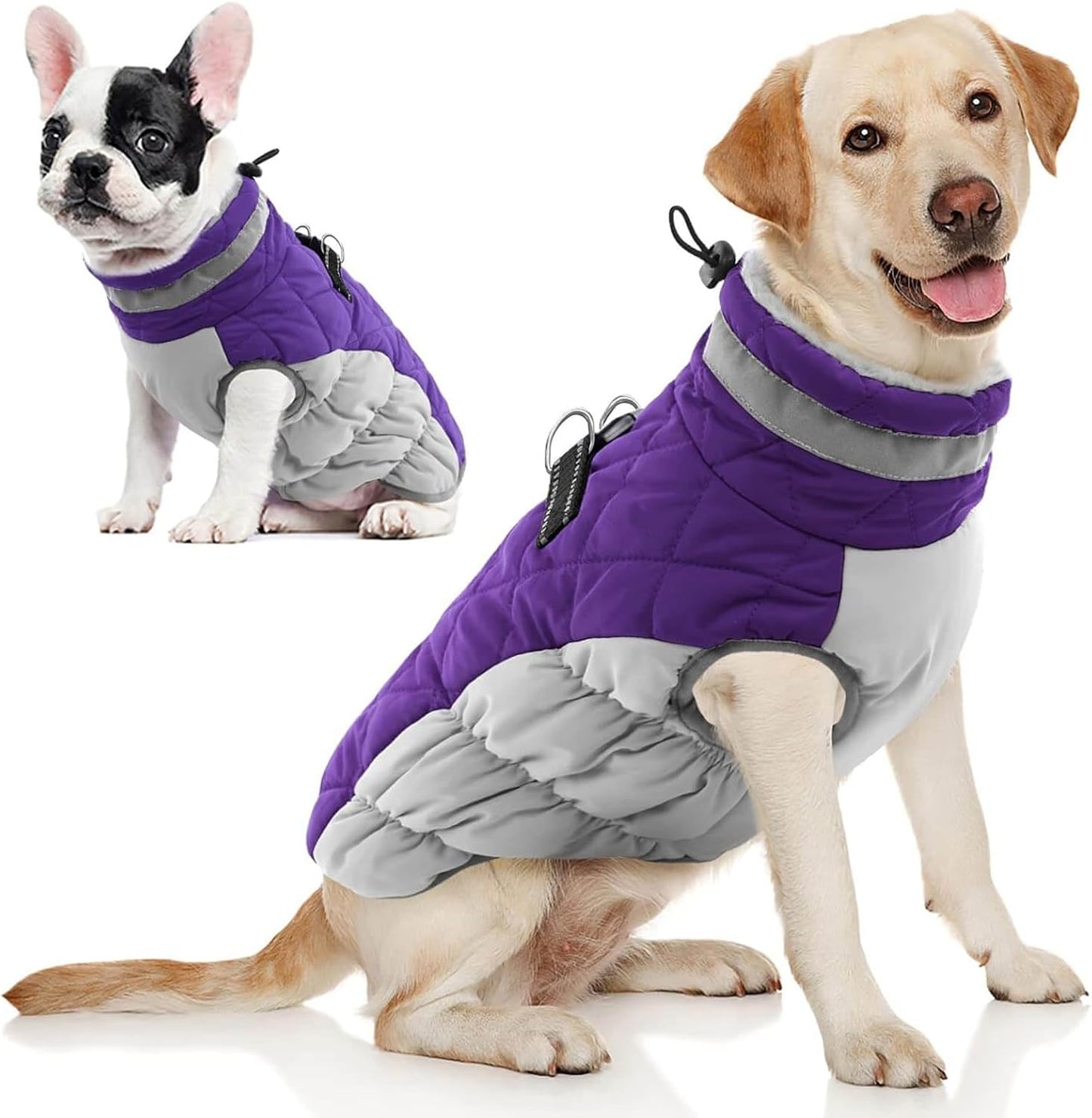 AOFITEE Dog Coat - Warm Reflective Winter Jacket for Dogs