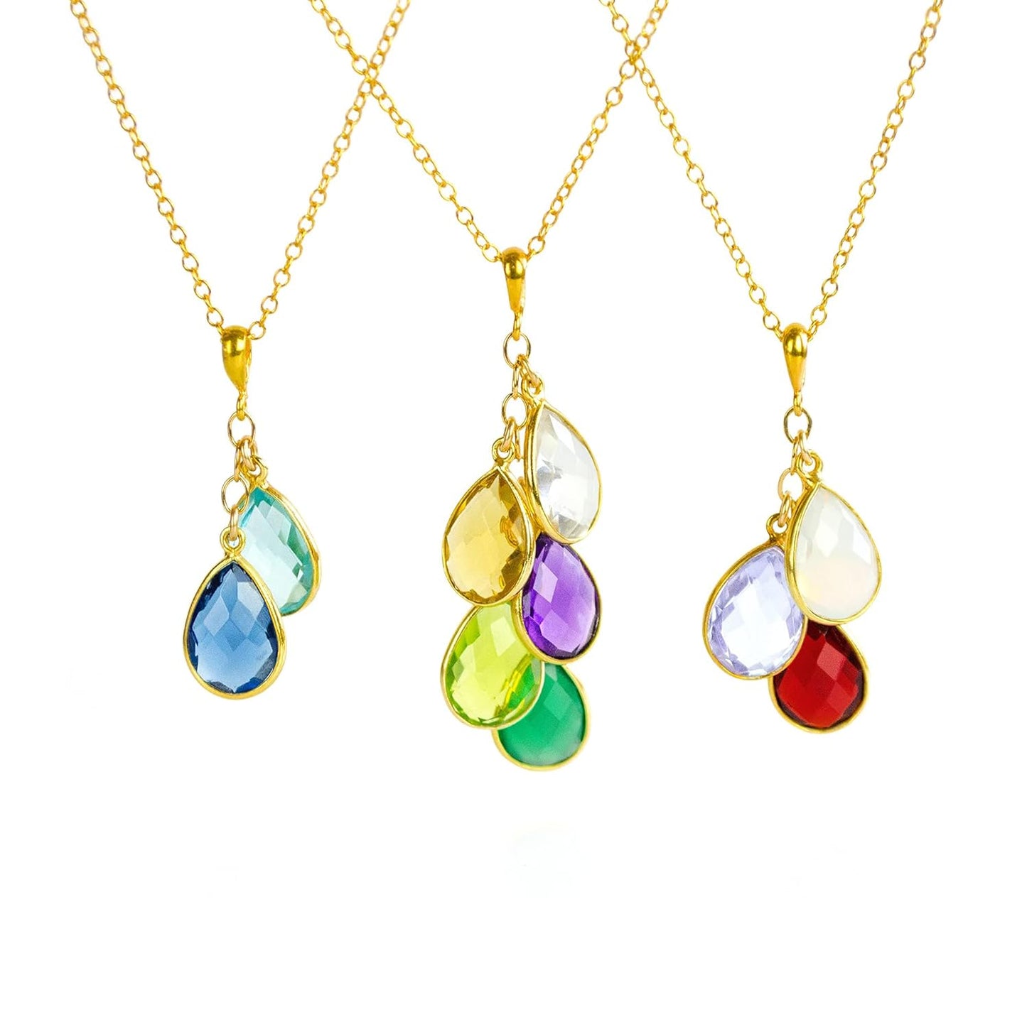 14k Gold Fill Personalized Birthstone Necklace for Unique Gifts