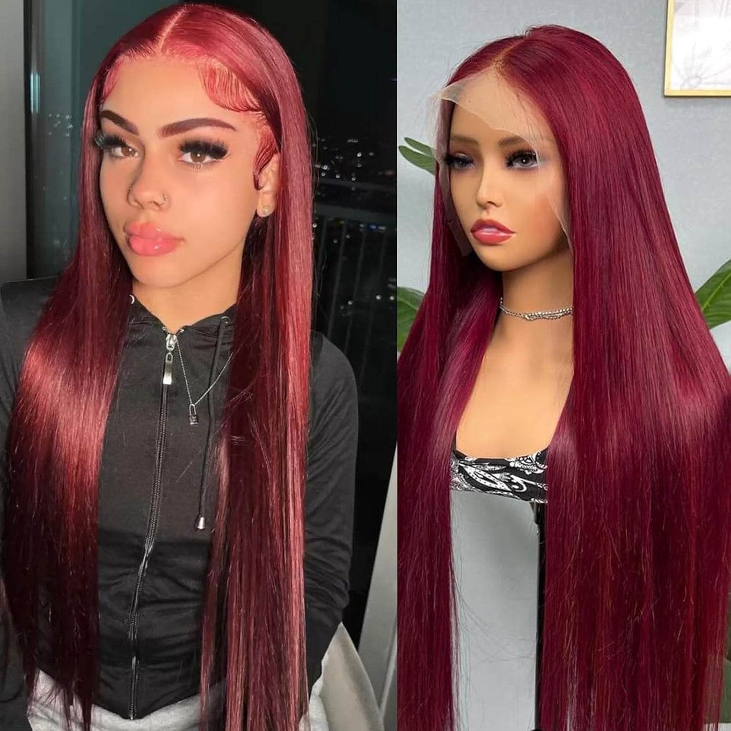 99j Burgundy Lace Front Wigs Human Hair for Stunning Looks