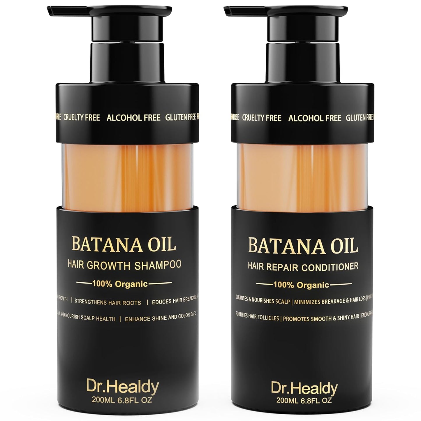 Batana Oil Shampoo and Conditioner Set for Hair Growth & Hydration
