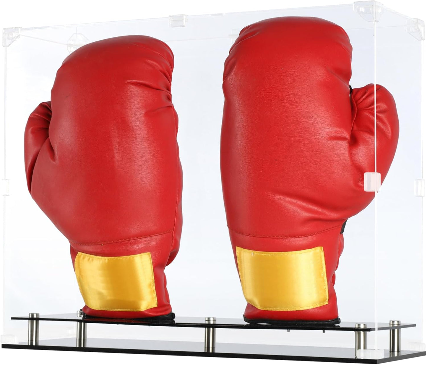 Elegant UV-Protected Boxing Glove Showcase Stand