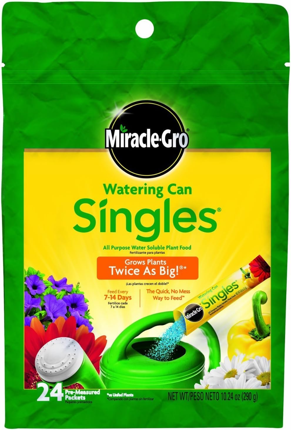 Miracle-Gro Watering Can Singles for Effortless Plant Care
