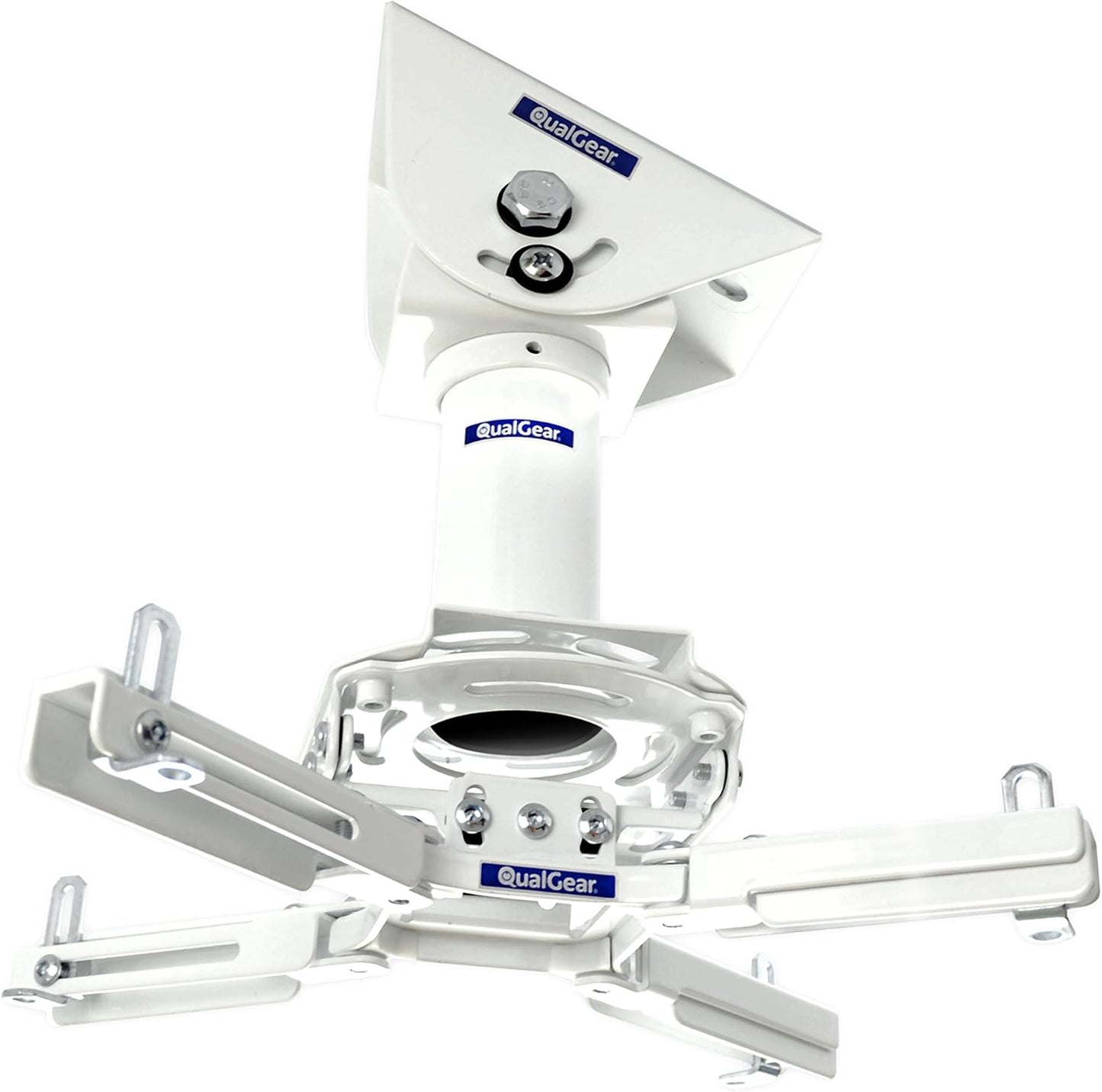 Enhance Projection Flexibility: QualGear Pro-AV Vaulted Ceiling Adapter Kit, White