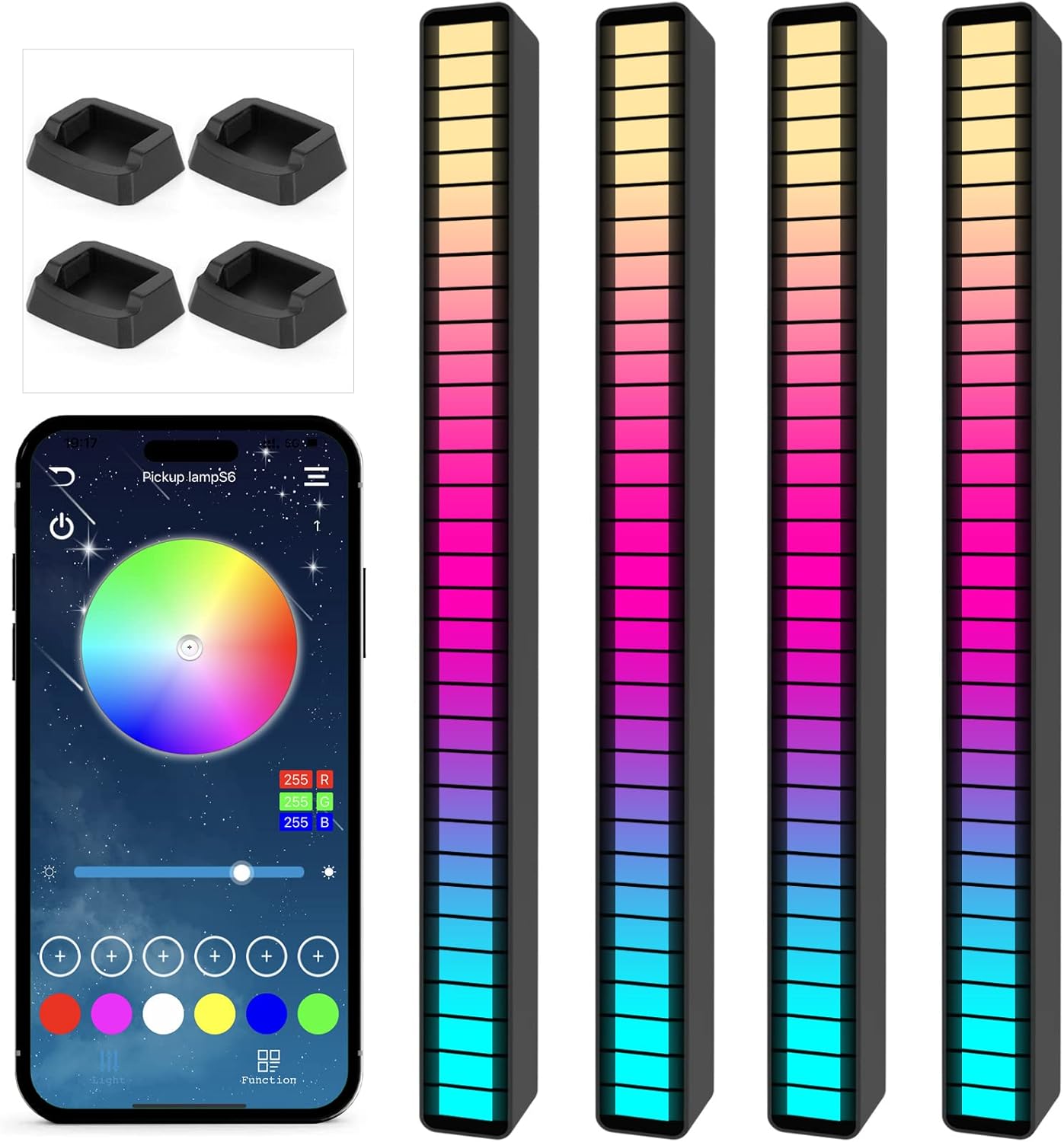 Soulpunk RGB Rechargeable Sound Control Light for Music Sync