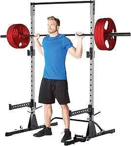Fitness Reality Squat Rack: Heavy Duty Frame for Home Gym