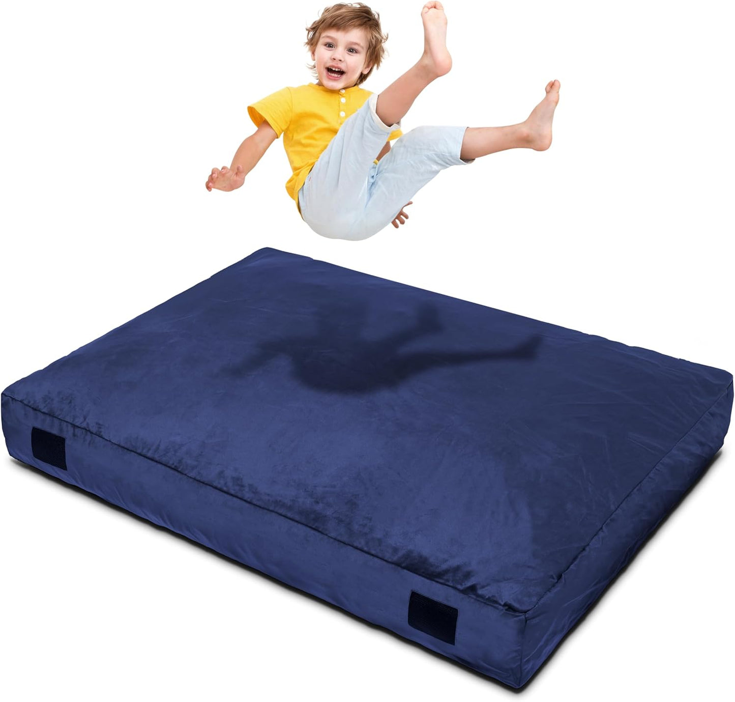 Homewell 4 x 6 Ft Crash Pad for Kids with Soft Velvet Cover