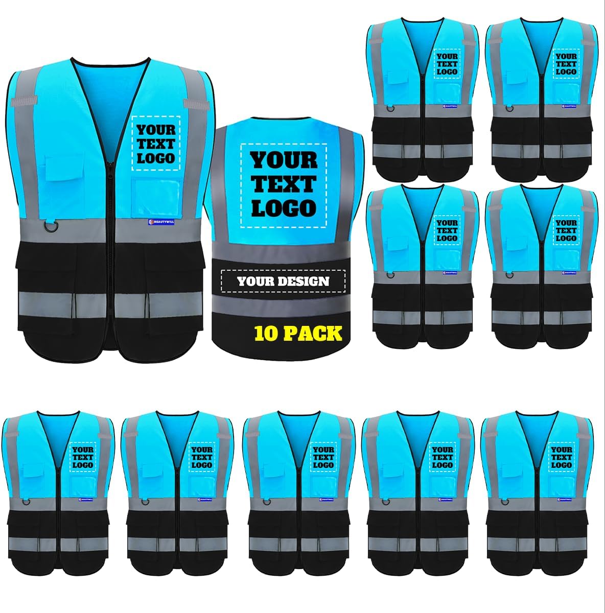 Custom Safety Vest for Enhanced Visibility and Comfort