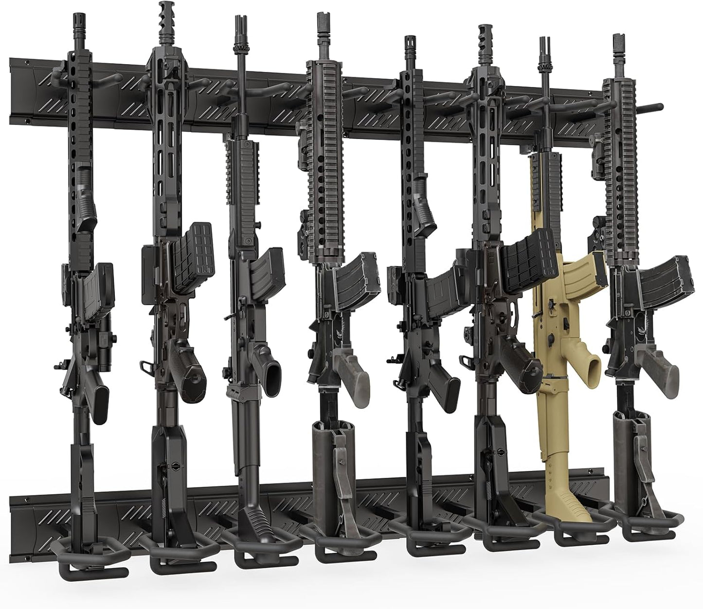 Adjustable Gun Rack Wall Mount for Heavy Duty Steel Display
