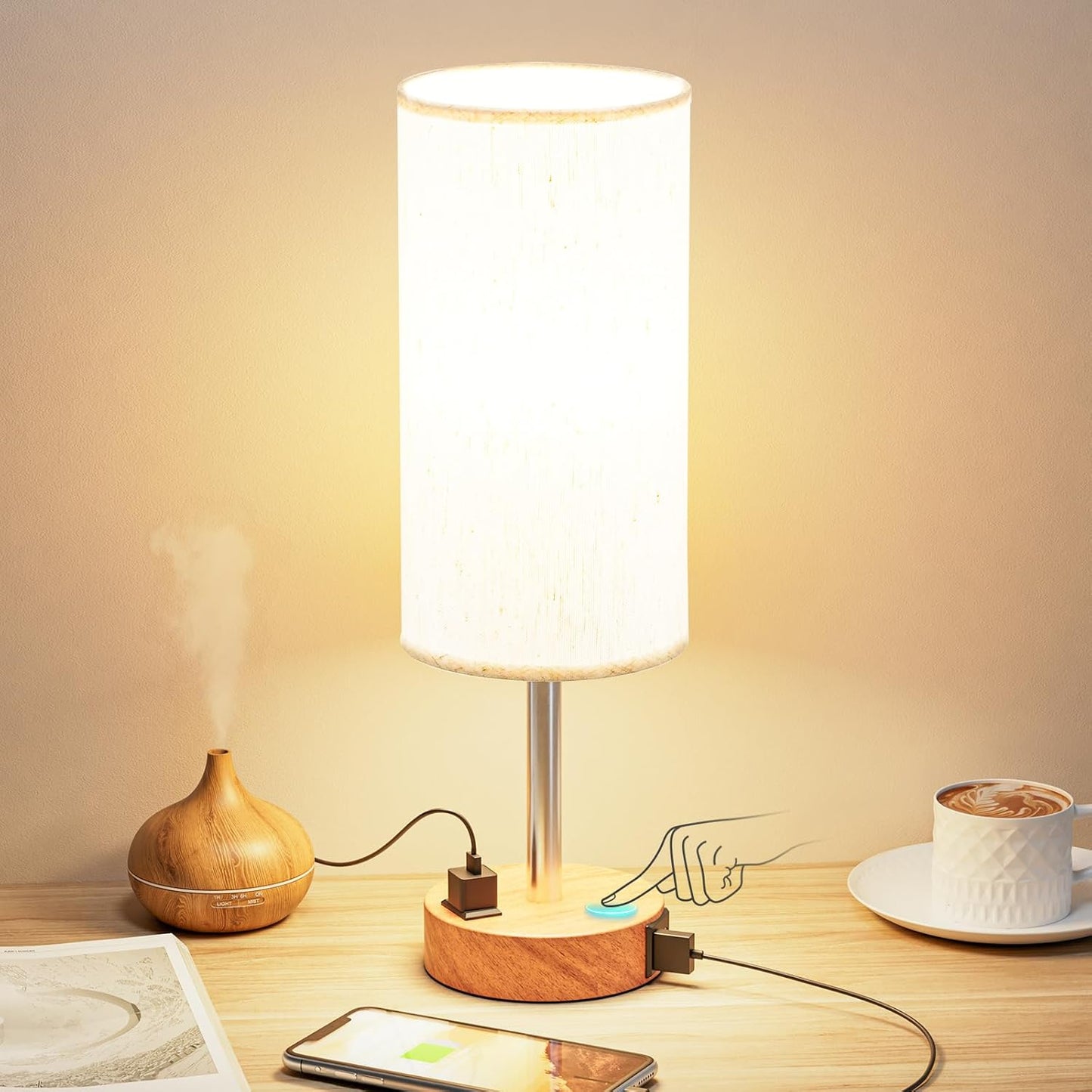 3-Way Dimmable USB Lamp - Stylish & Functional