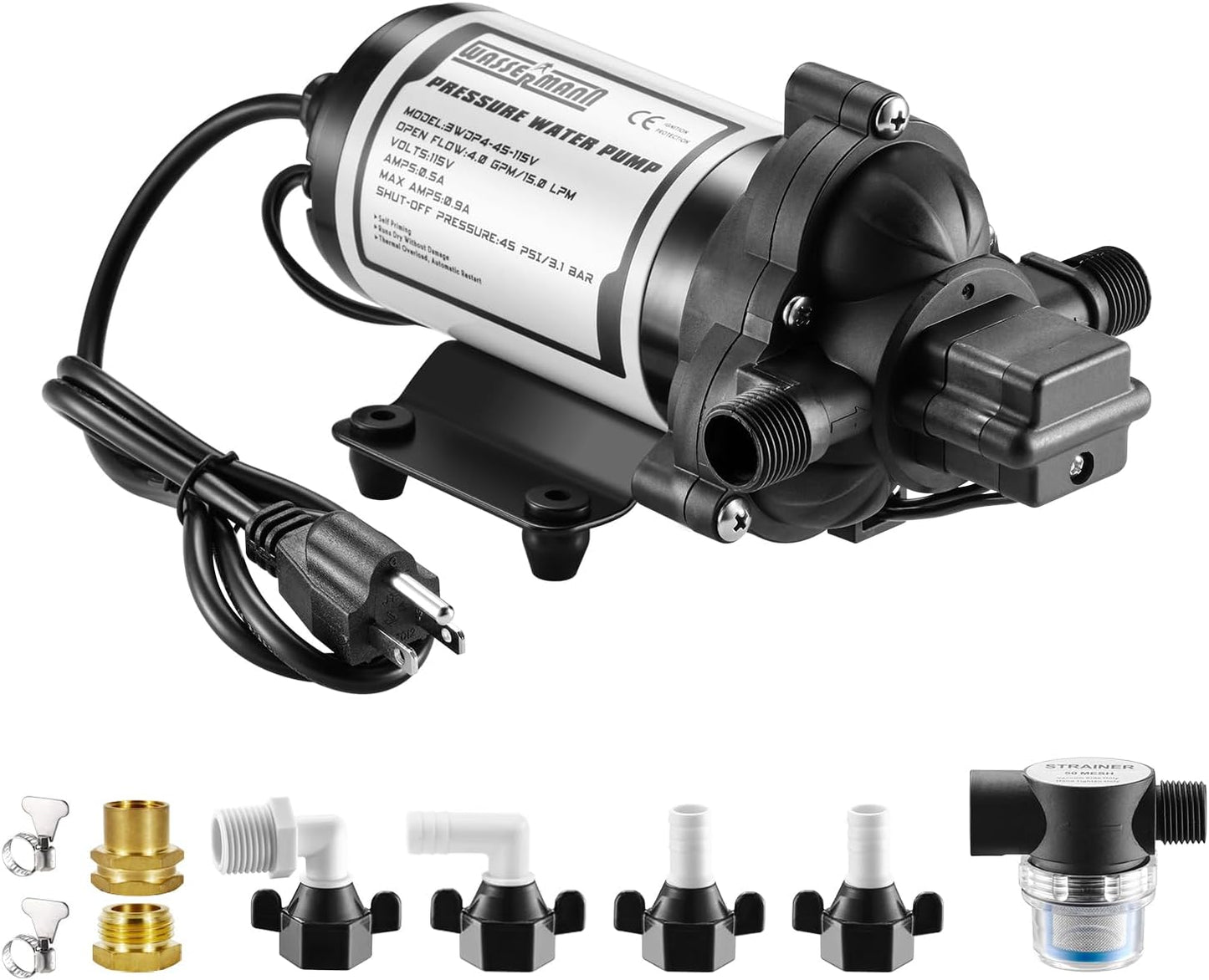 WASSERMANN RV Water Pumps Pressure Pump for Reliable Use